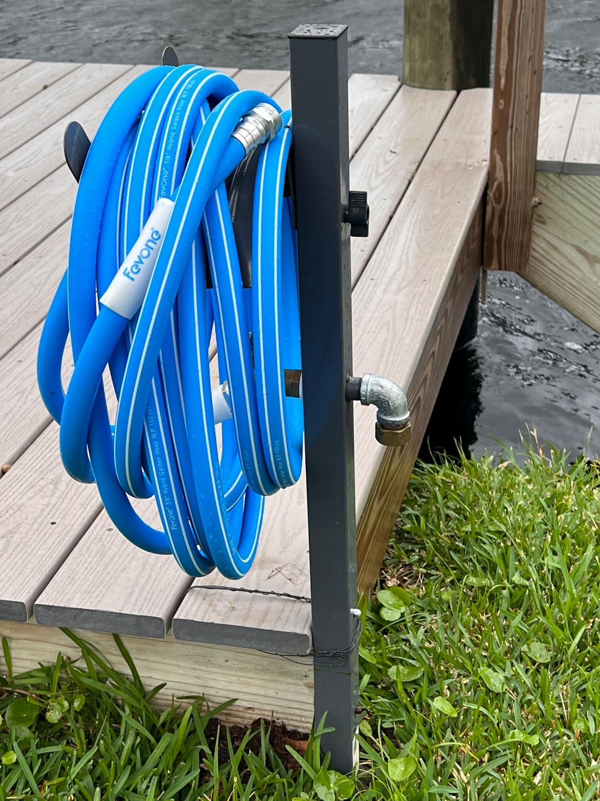 FEVONE Kink Free Garden hose 100 ft, Heavy Duty Water Hose customer photo 2