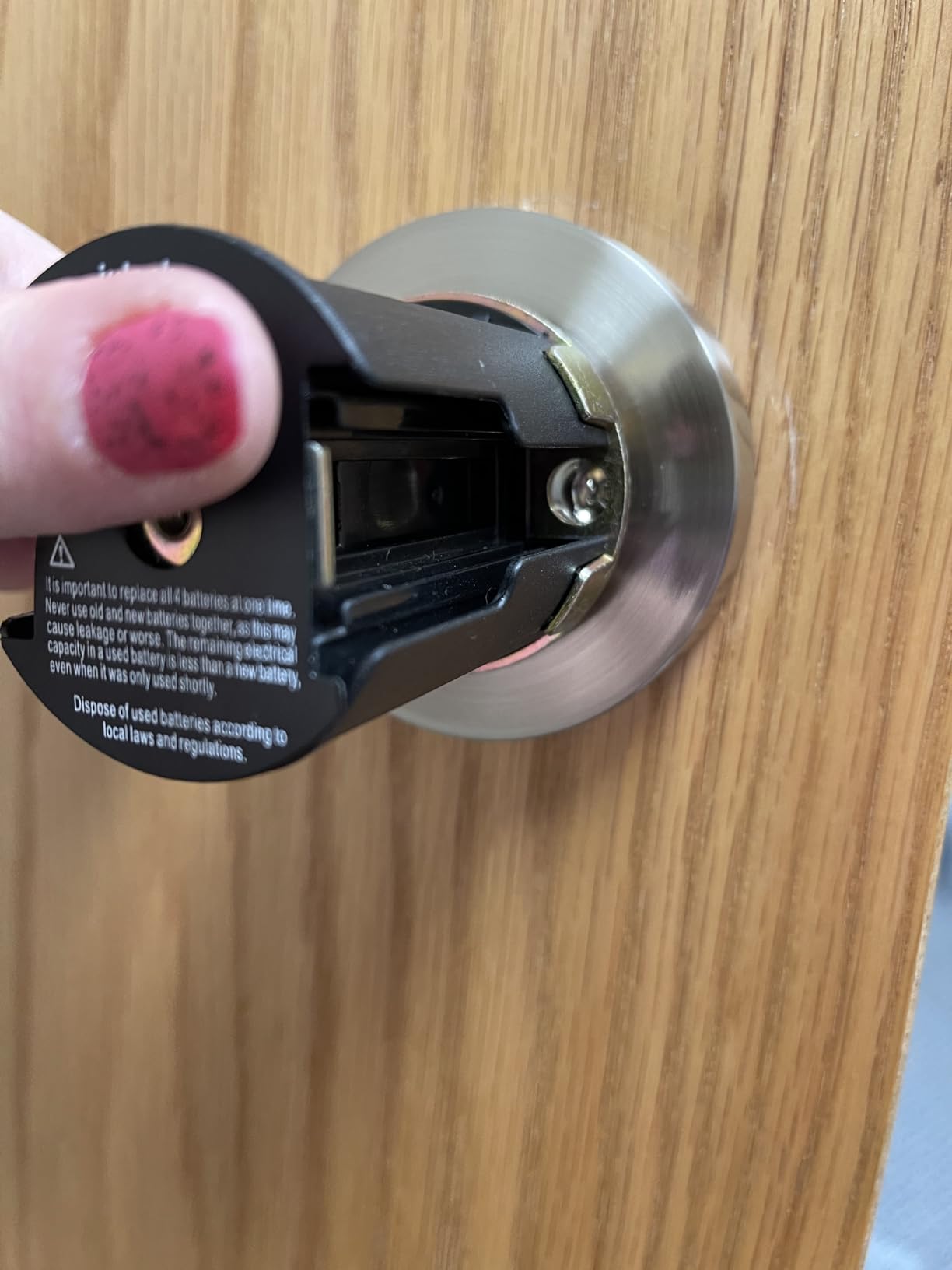 BOTHSTAR Keypad Door Knob with Key,Keyless Entry Door Lock, Code Locks Door Knob, Auto Lock,50 User Code, for Home,Office,Hotel,Bedroom,Garage,Not Deadbolt customer photo 2