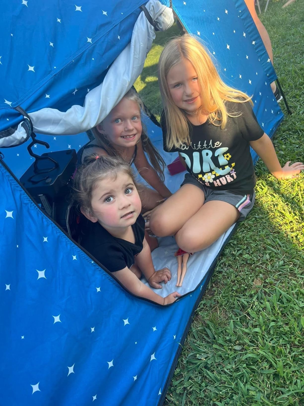 Kids Play Tent-Portable Playhouse Children House -Easy Set up Indoor Outdoor with Carry Bag for Kids-Light Strip Design for Night use -Space for Children and Parents-Birthday customer photo 2