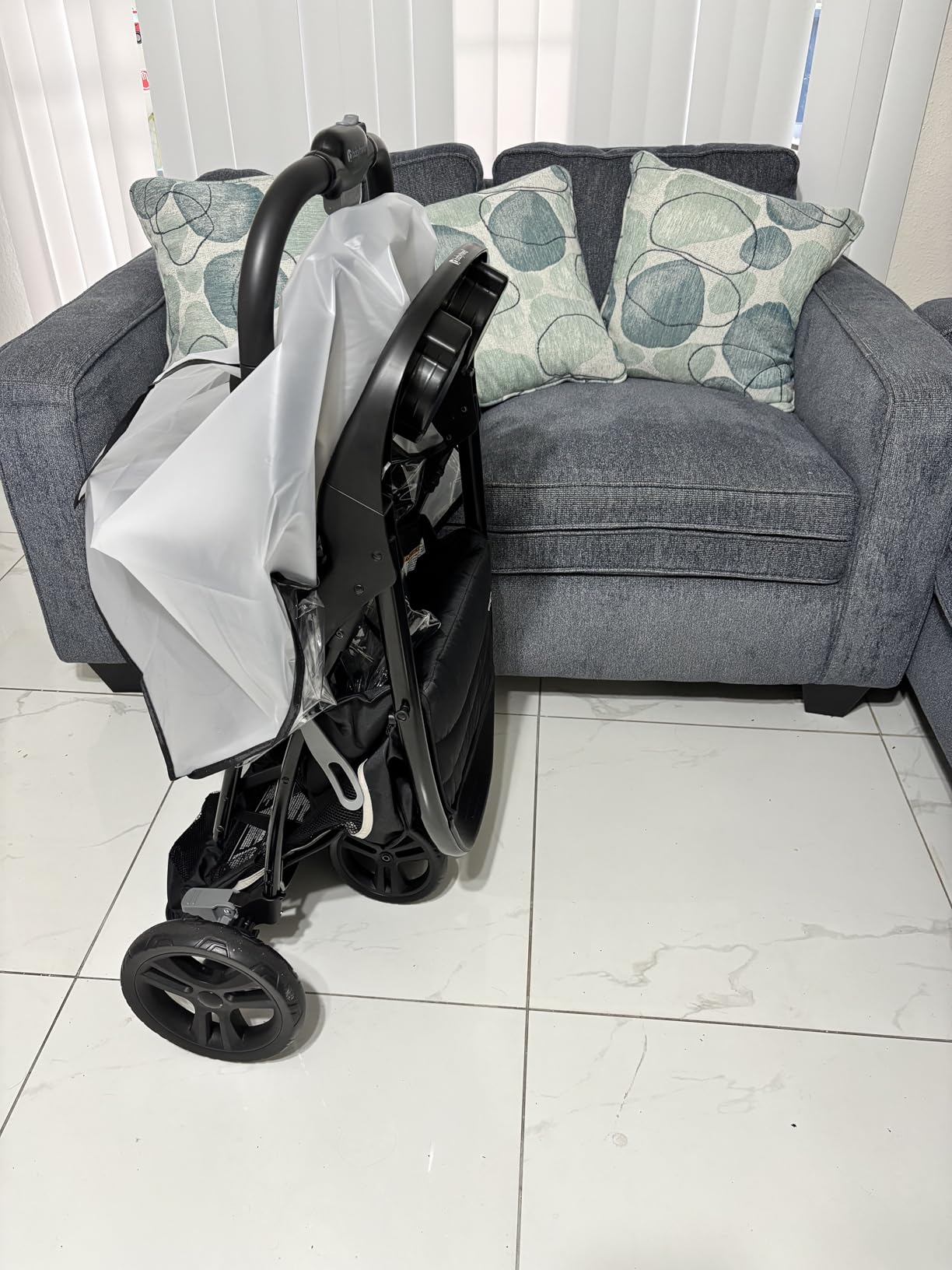 Clear Stroller Rain Cover, Universal EVA Weather Shield with Side Air Vents customer photo 1