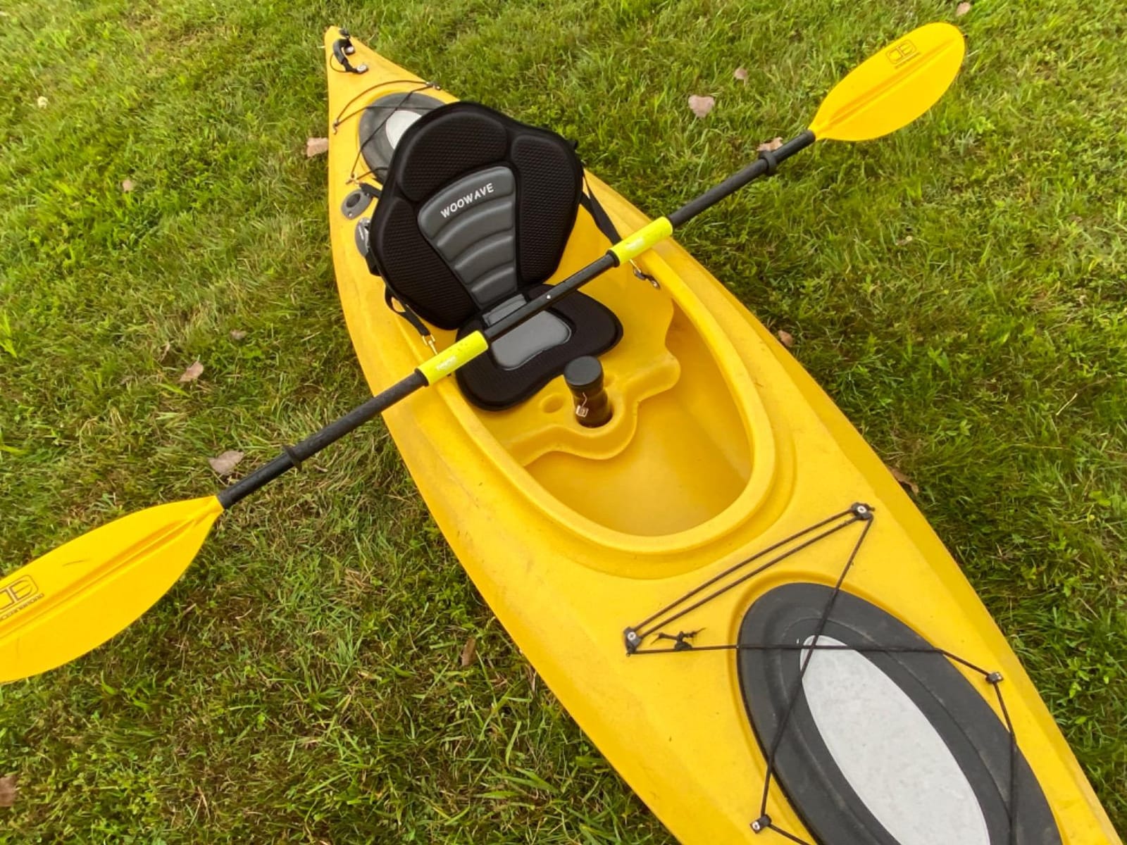 WOOWAVE Kayak Seat Padded Deluxe Paddleboard Seats Adjustable Boat Seat Cushioned Fishing Seat High Back Comfortable Backrest Support for Universal Sit customer photo 1