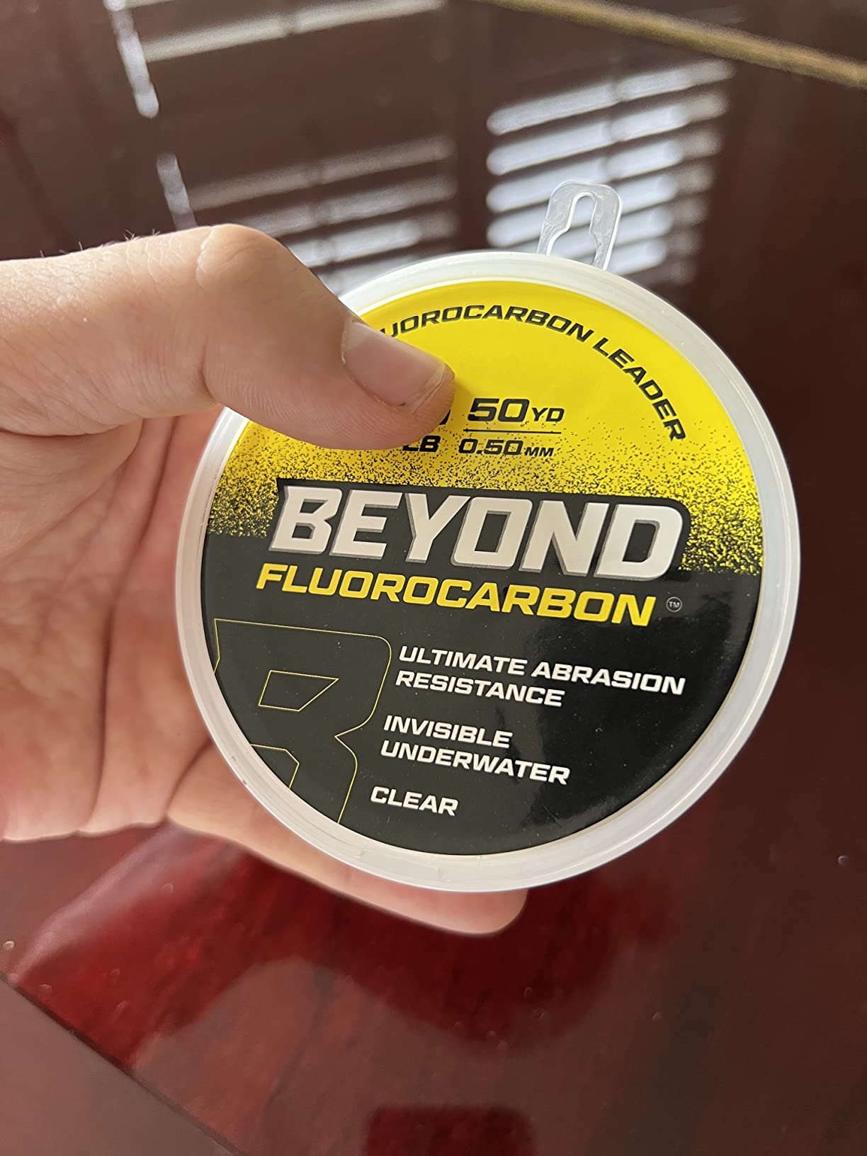 Beyond Fluorocarbon Leader Fishing Line - 100% Pure Fluorocarbon Leader Material - Highly Abrasion Reistant - Invisible Underwater- Shock Resistant - Incredible Knot Strength 50 Yard Spool customer photo 1