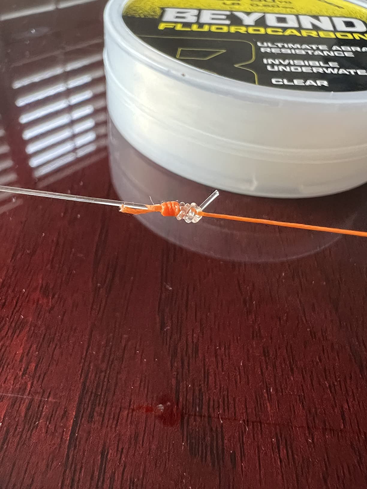 Beyond Fluorocarbon Leader Fishing Line - 100% Pure Fluorocarbon Leader Material - Highly Abrasion Reistant - Invisible Underwater- Shock Resistant - Incredible Knot Strength 50 Yard Spool customer photo 2