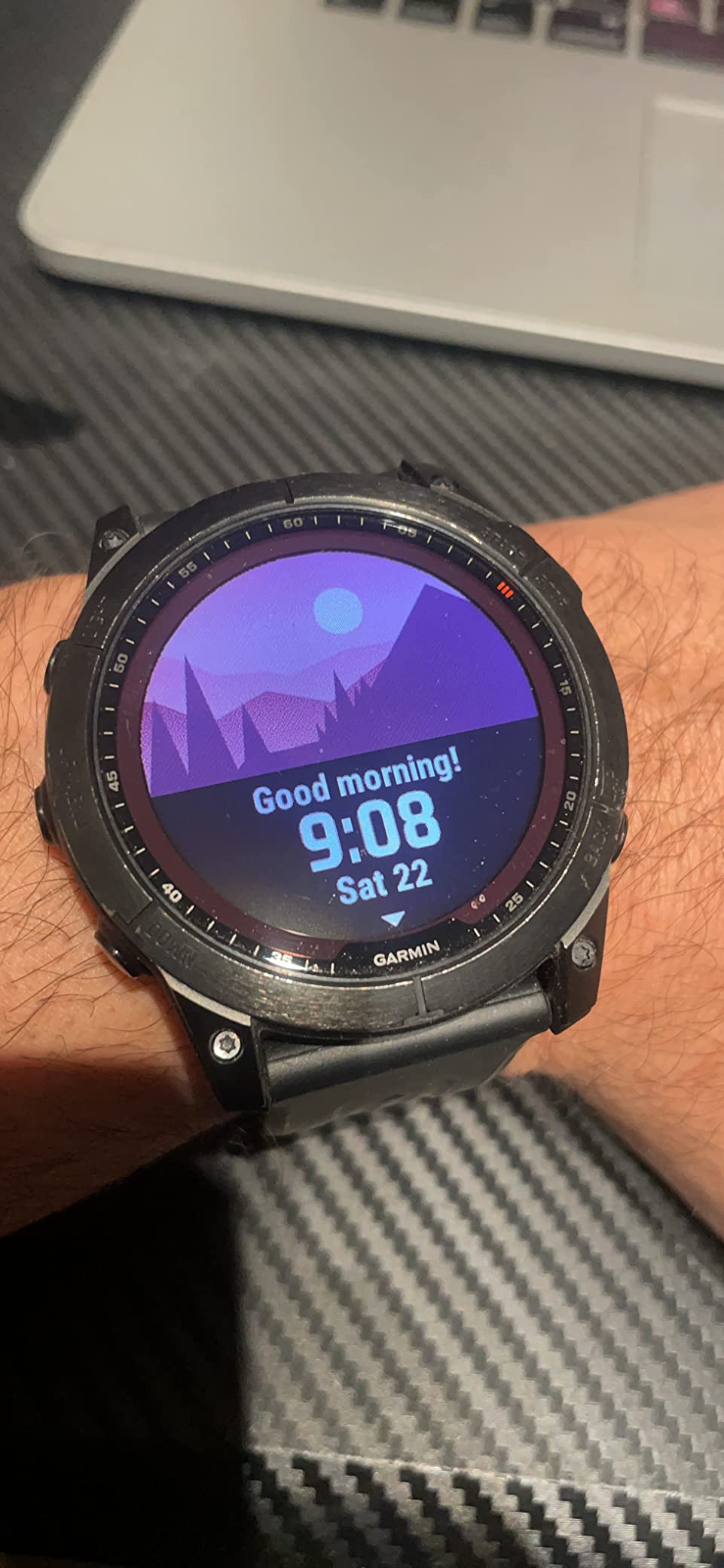 Garmin Fenix 7X Sapphire Solar, Larger Sized Adventure smartwatch, with Solar Charging Capabilities, Rugged Outdoor Watch with GPS, Touchscreen, Wellness Features, Black DLC Titanium with Black Band customer photo 1