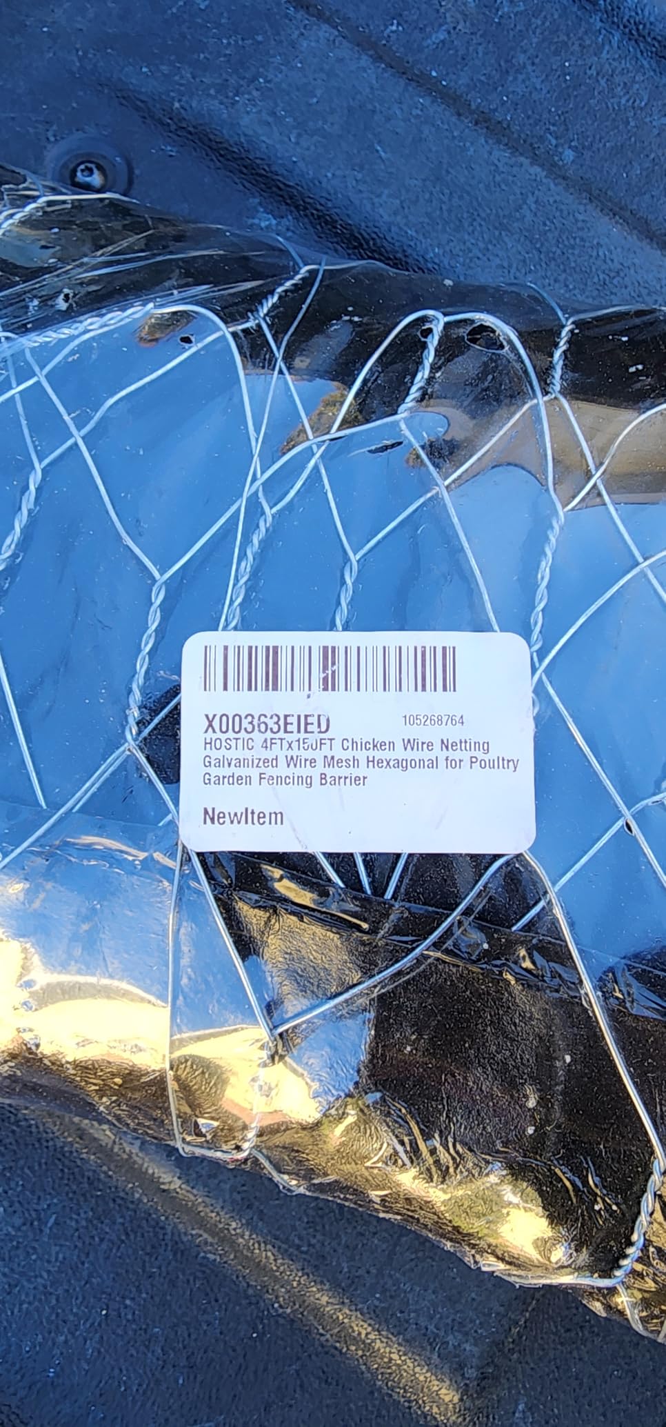 HOSTIC 6FTx150FT Chicken Wire Netting 2IN Galvanized Wire Mesh Hexagonal for Poultry Garden Fencing Barrier customer photo 1
