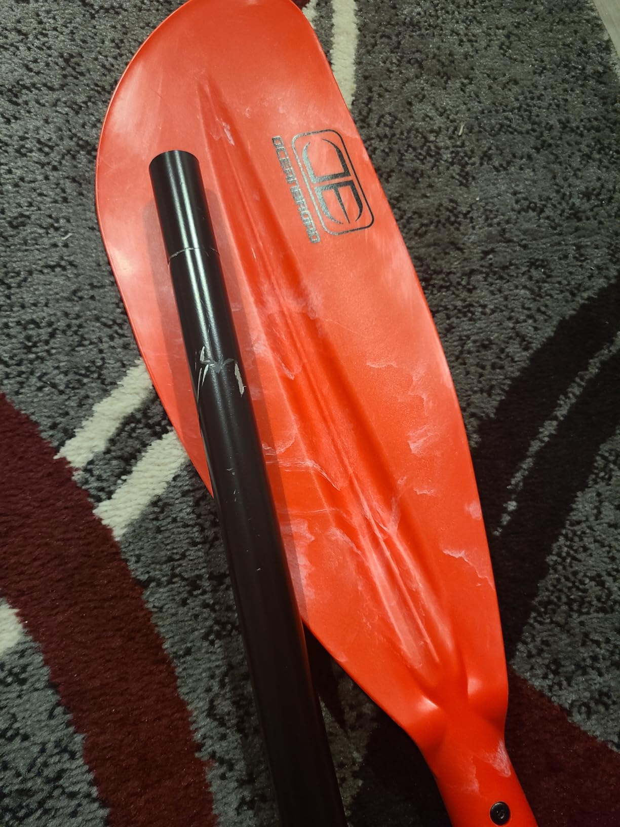 OCEANBROAD Adjustable Kayak Paddle 86in/220cm to 94in/240cm Kayaking Boating Canoeing Oar with Paddle Leash 1 Paddle customer photo 1