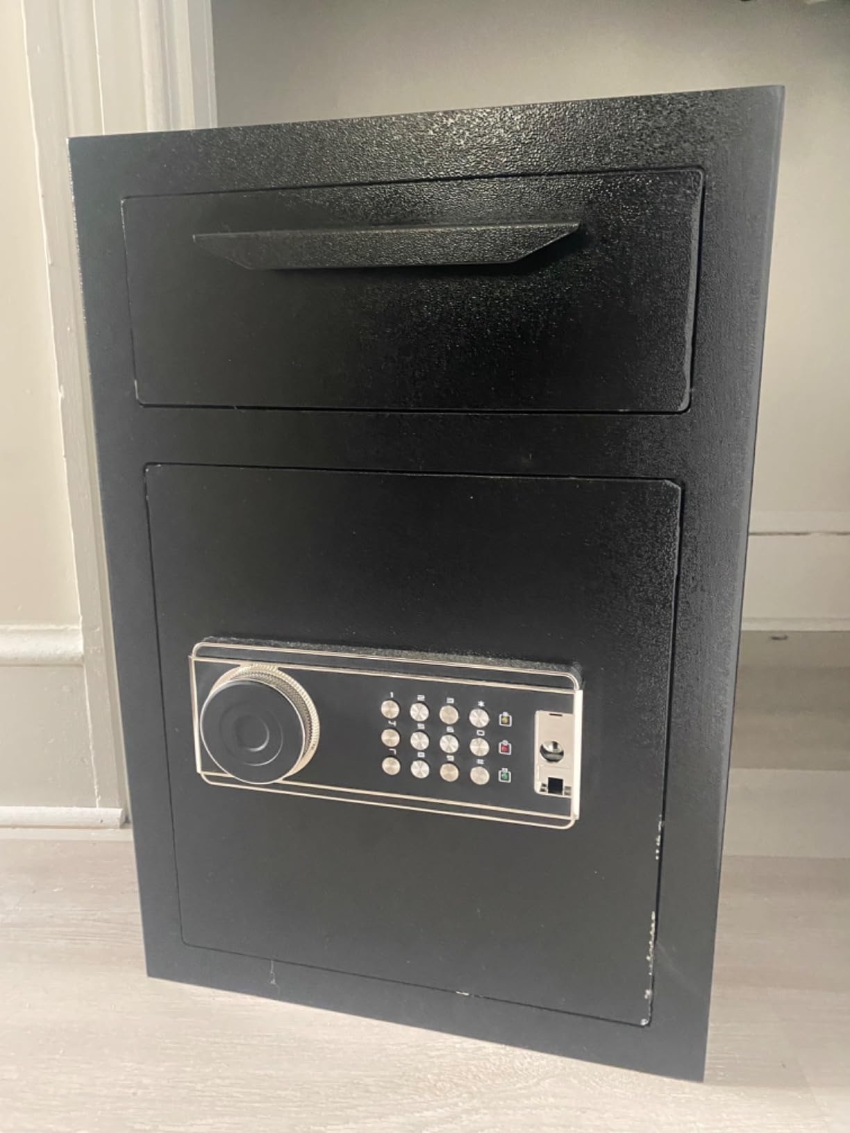 2.5 Cub Security Business Safe and Lock Box with Digital Keypad,Drop Slot Safes with Front Load Drop Box for Money and Mail,Business customer photo 1