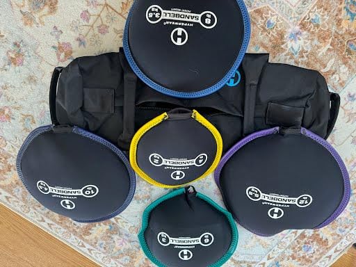 HYPERWEAR Adjustable Sandbag System, Heavy-Duty with Handles & Pre-Filled SandBell Filler Sandbags (25, 40, 80, 160 lbs) customer photo 2