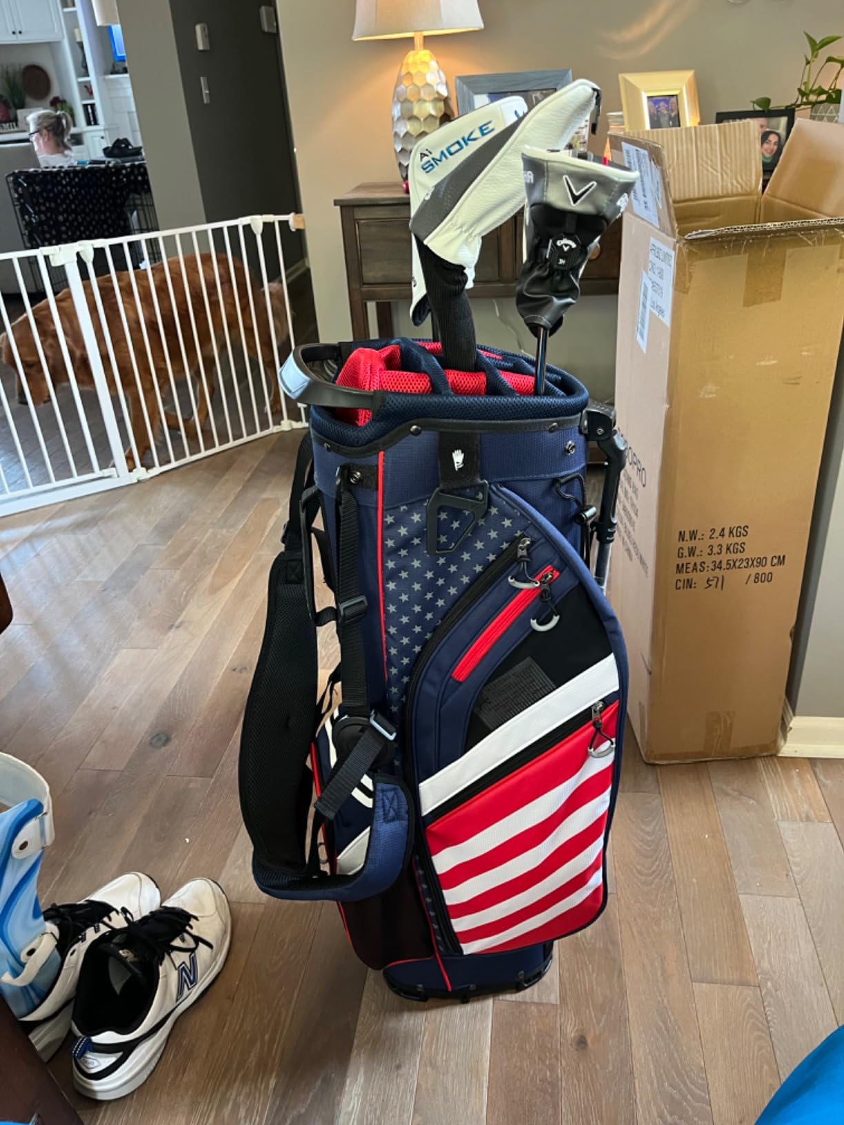 Golf Stand Bag, 14 Way Golf Bag, USA Stars & Stripes customer photo 2