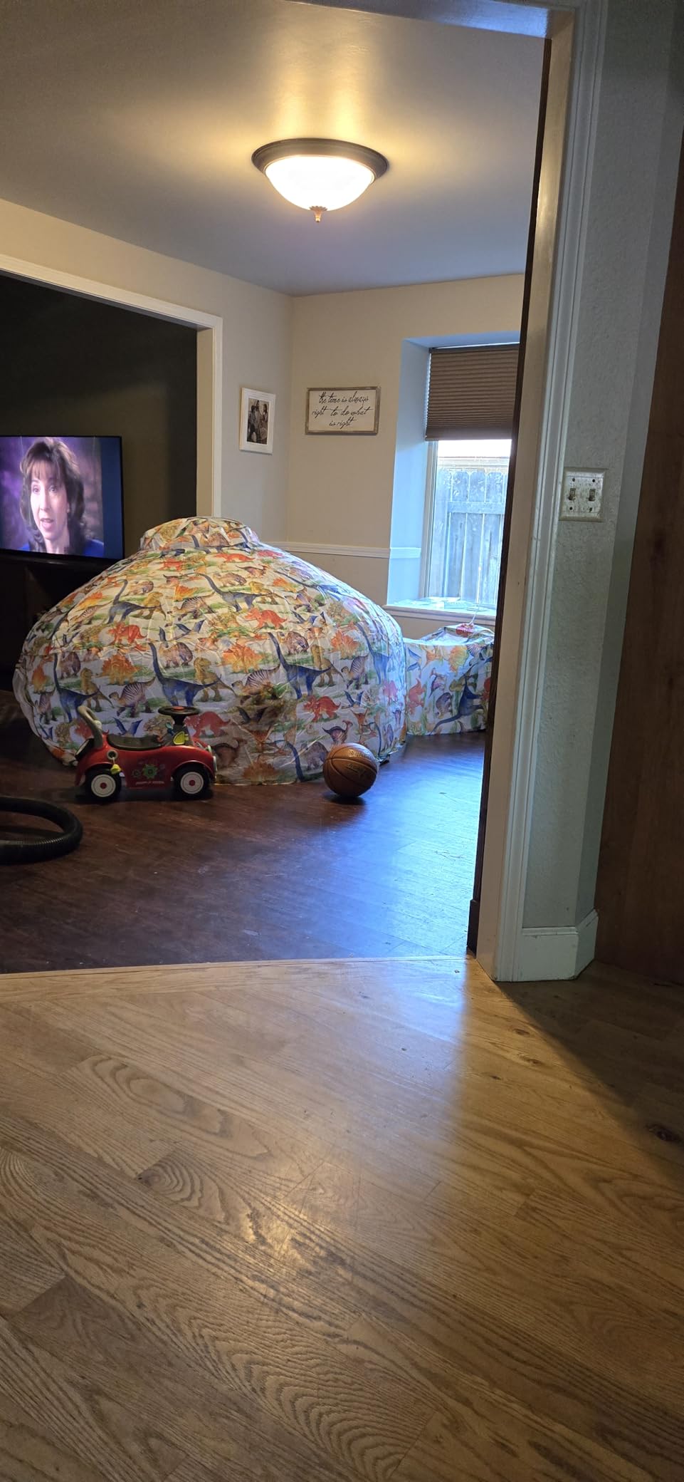 Air Tent for Kids with Door, Toddler Tents Indoor 77 x 50 in - Forest Fort customer photo 1