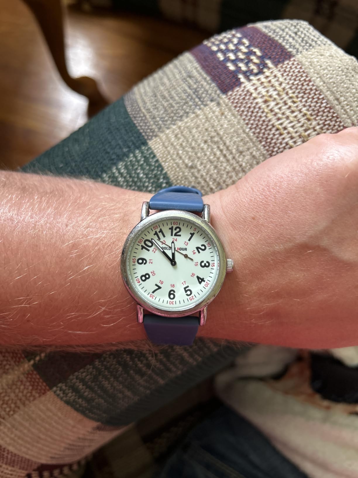 GOLDEN HOUR Waterproof Nurse Watch for Medical Professionals, Students Women Men - Military Time Luminouse Easy Read Dial, 24 Hour with Second Hand, Colorful Silicone Band customer photo 2