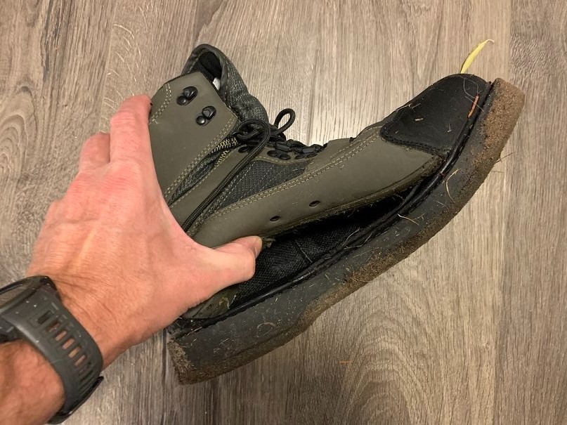 Pro Fishing Wading Boots for Men with Felt Bottom Wader Boots for Fly Fishing Strong Grips Rustfree Eyelets customer photo 1