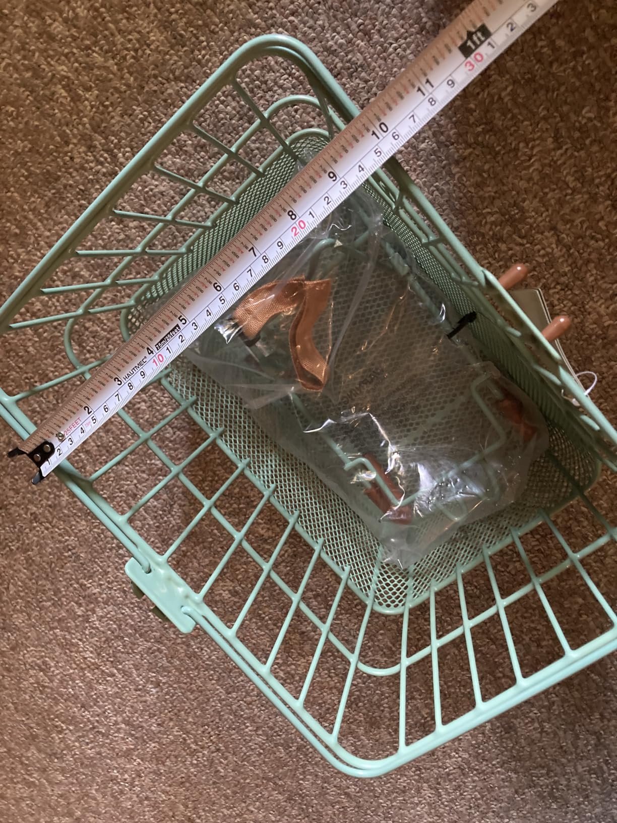 Retrospec Apollo Detachable Front Bike Basket Steel Half-Mesh with Integrated Detachable Hooks and Built-In Handle, Easy Assembly and Portability for Bicycles customer photo 2