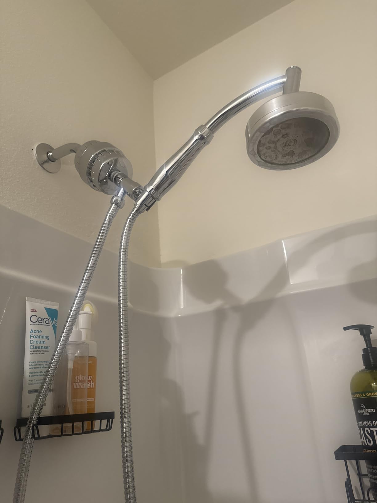 AquaHomeGroup 20-Stage Shower Filter with Vitamin C and E, Brushed Nickel customer photo 1