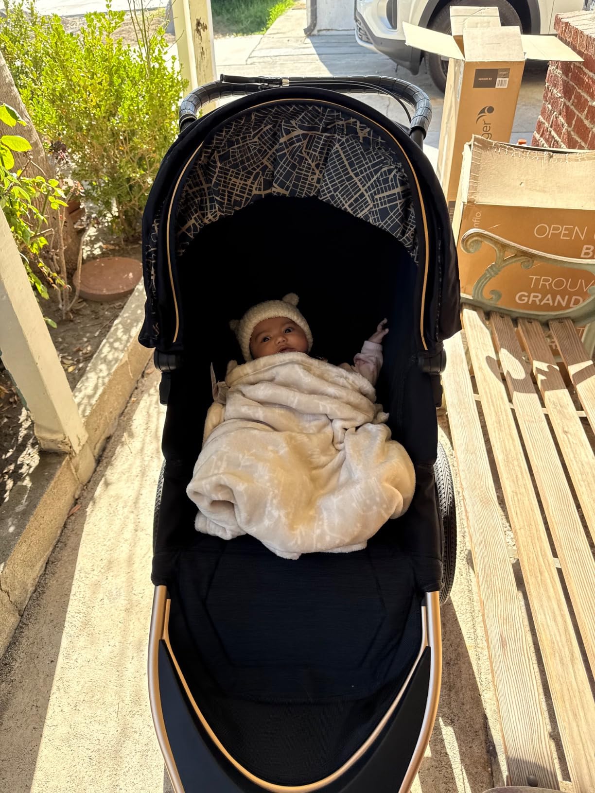 Baby Jogger® Summit X3 Double Jogging Stroller, Side by Side Double Stroller with Smooth Ride for Walking/Jogging, Compact Fold, All-Terrain Air Filled Tires, and All-Wheel Suspension, Midnight Black customer photo 1