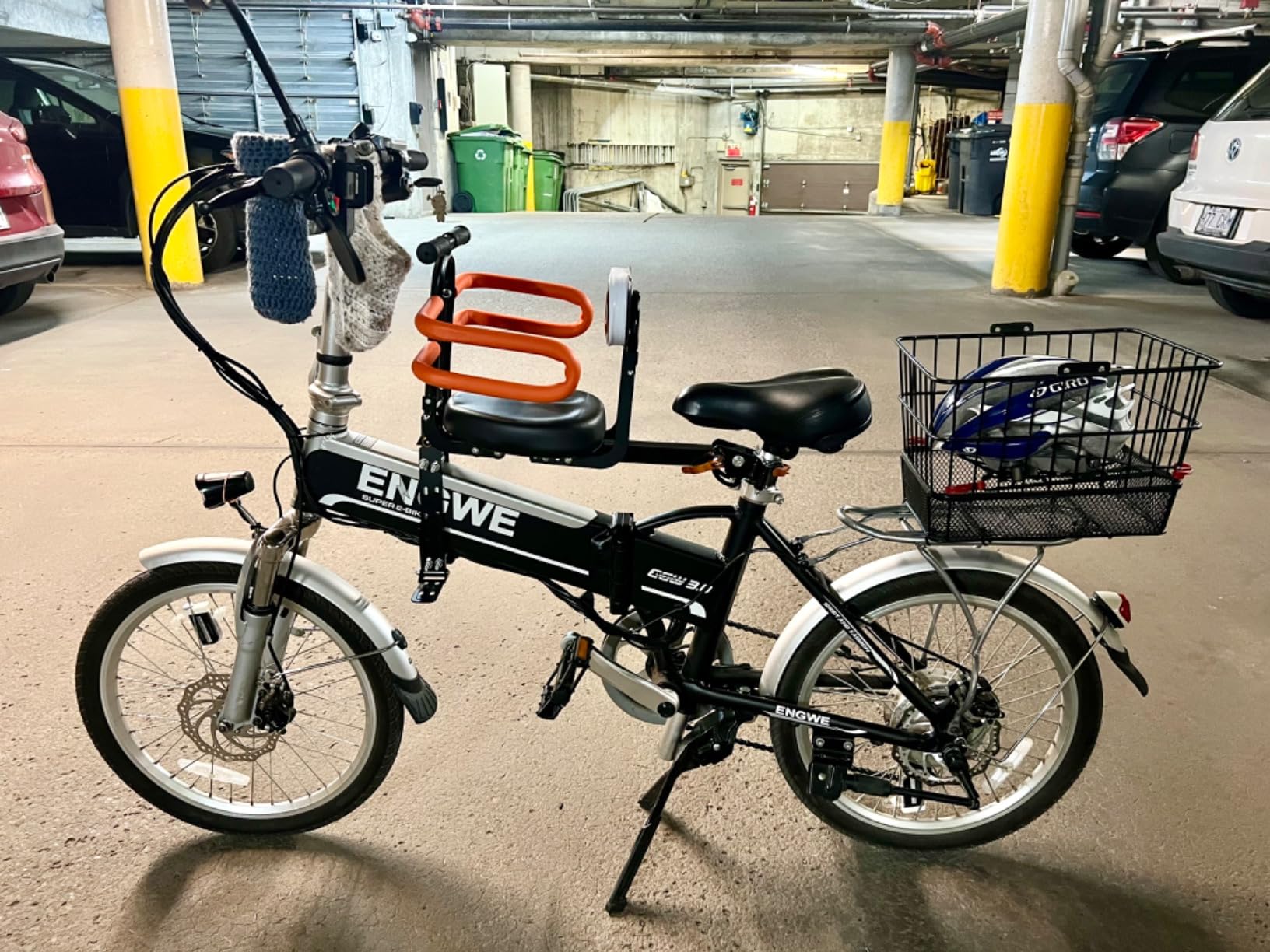 Child Bike Seat for Adult Bike,Retractable Baby Bike Seat Front Mounted for Children 2-6 Years Old customer photo 1