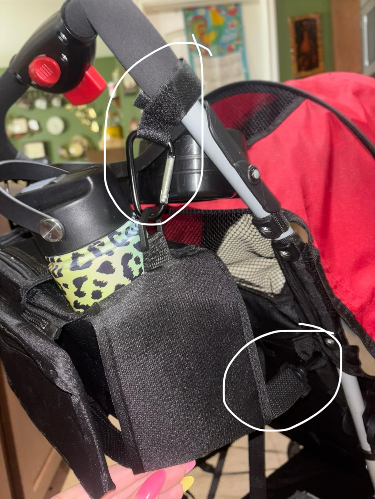 Accmor Universal Stroller Organizer with Insulated Cup Holder, Detachable Phone Bag Shoulder Strap, Stroller Caddy Bag for UPPAbaby, Baby Jogger, Graco, Umbrella & Most Strollers customer photo 1