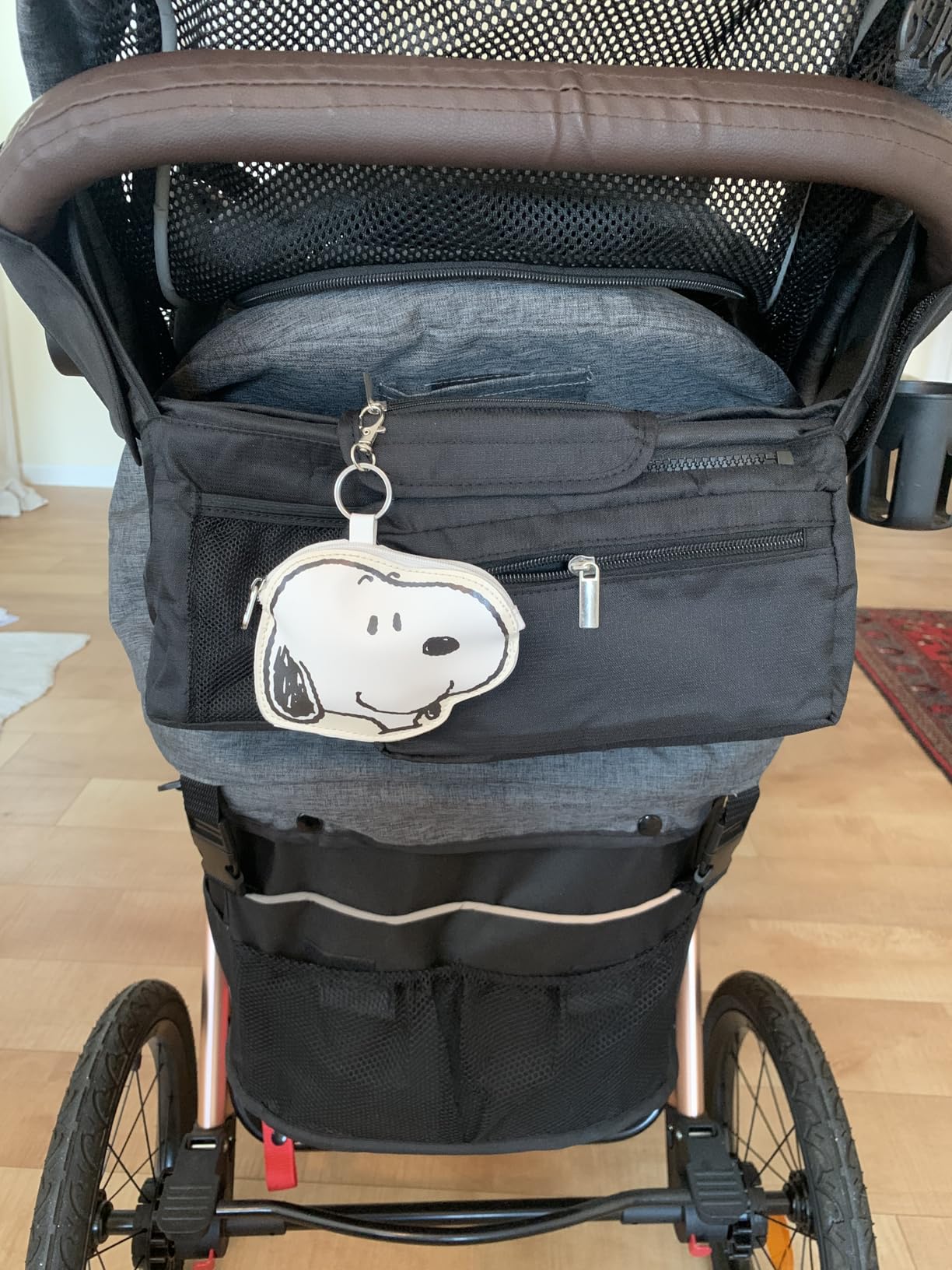 Accmor Universal Stroller Organizer with Insulated Cup Holder, Detachable Phone Bag Shoulder Strap, Stroller Caddy Bag for UPPAbaby, Baby Jogger, Graco, Umbrella & Most Strollers customer photo 2