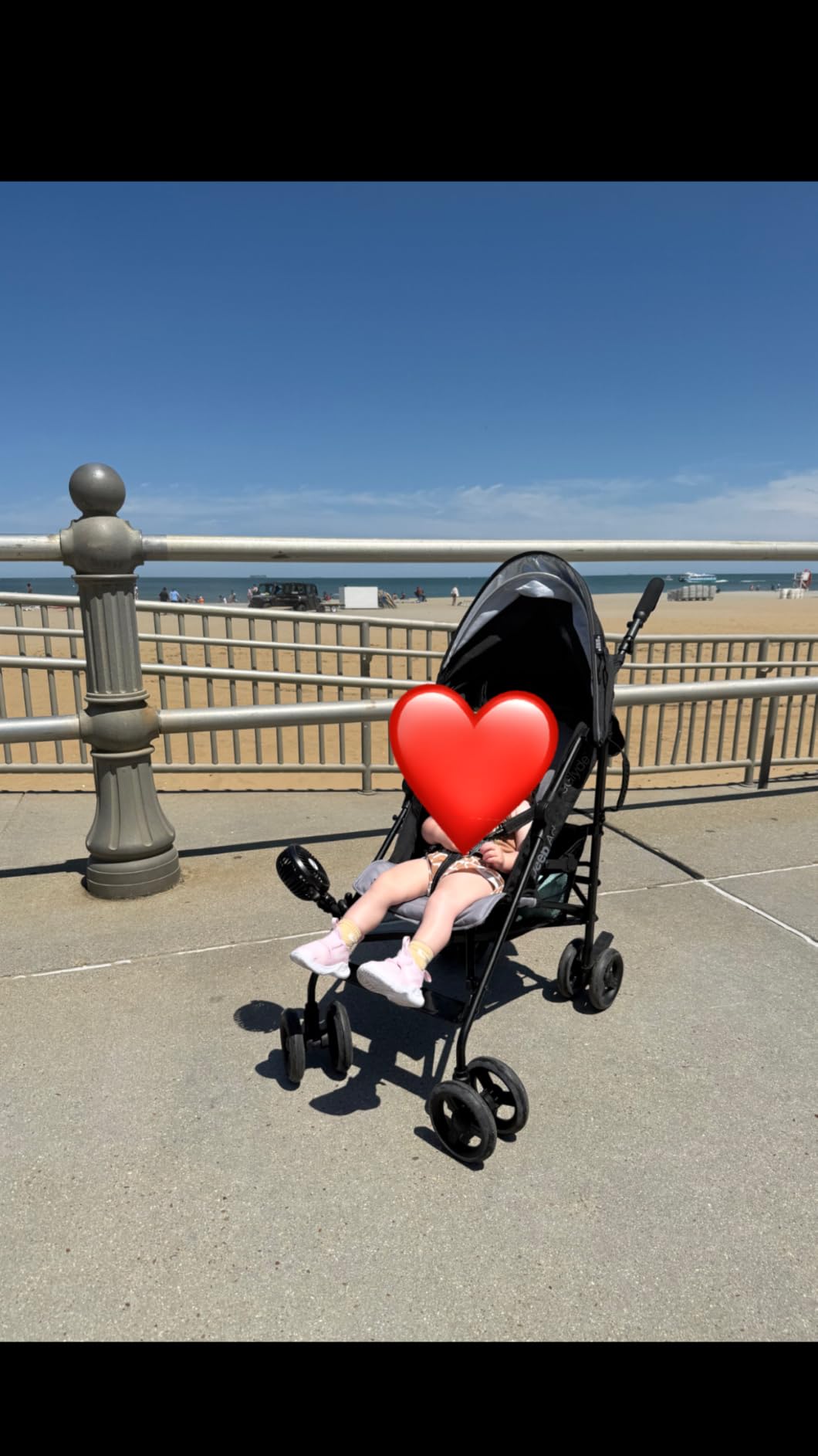 Jeep AdventureGlyde Stroller by Delta Children - Lightweight Travel Stroller with Smoothest Ride & Compact Fold, 3-Position Recline, Extra Large Storage Basket, Black/Grey customer photo 1