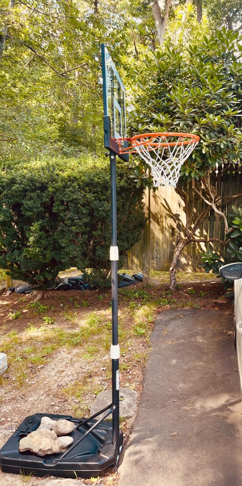 Seray Kids Basketball Hoop Outdoor [Patented 6s Safe-Adjust] 3.2-7.2FT, Indoor/Poolside/Mini Basketball Hoop for Kid/Toddler/Youth/Adult in Backyard/Driveway,Shatterproof Backboard and Enlarged Base customer photo 2