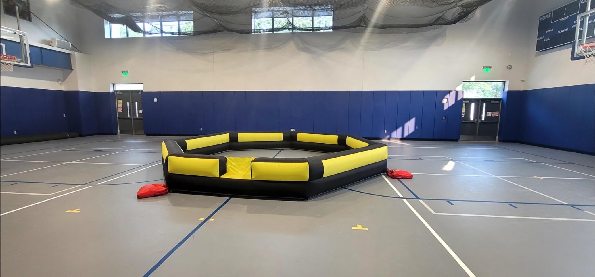 WARSUN 15FT Gaga Ball Pit Inflatable with Powerful Blower, Portable Gagaball Court for Indoor Outdoor Family Activities Inflatable Sport Games customer photo 1