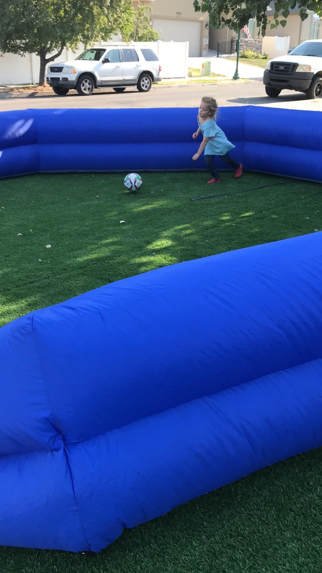 WARSUN 15FT Gaga Ball Pit Inflatable with Powerful Blower, Portable Gagaball Court for Indoor Outdoor Family Activities Inflatable Sport Games customer photo 2