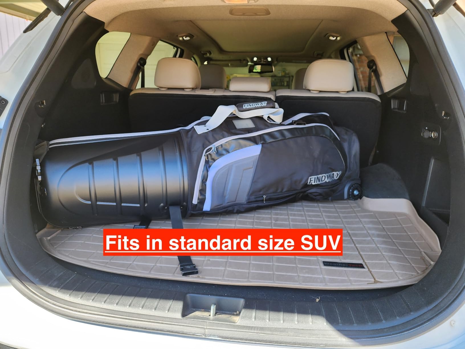 findway Golf Travel Bags for Airlines with Wheels and ABS Hard Case Top, Protect Your Clubs, Waterproof 1680D Oxford Fabric and Oversize Tank Wheels, Lightweight and Easy to Maneuver customer photo 1
