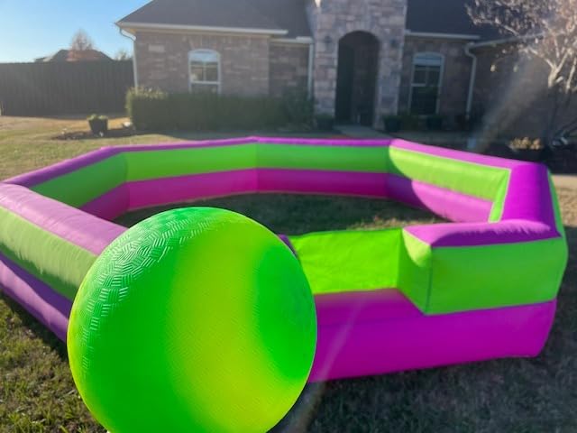 OZIS Gaga Ball Pit Inflatable 15FT with Built-in Blower, Portable Gaga Pit for Indoor Outdoor School Family Activities Easy to Setup customer photo 2
