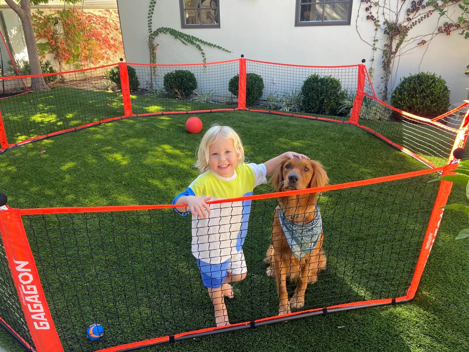 GoSports Gaga Ball Pit – 10 ft, 15 ft or 20 ft Portable Indoor/Outdoor Gagagon Pit for School, Camp or Home Use customer photo 2