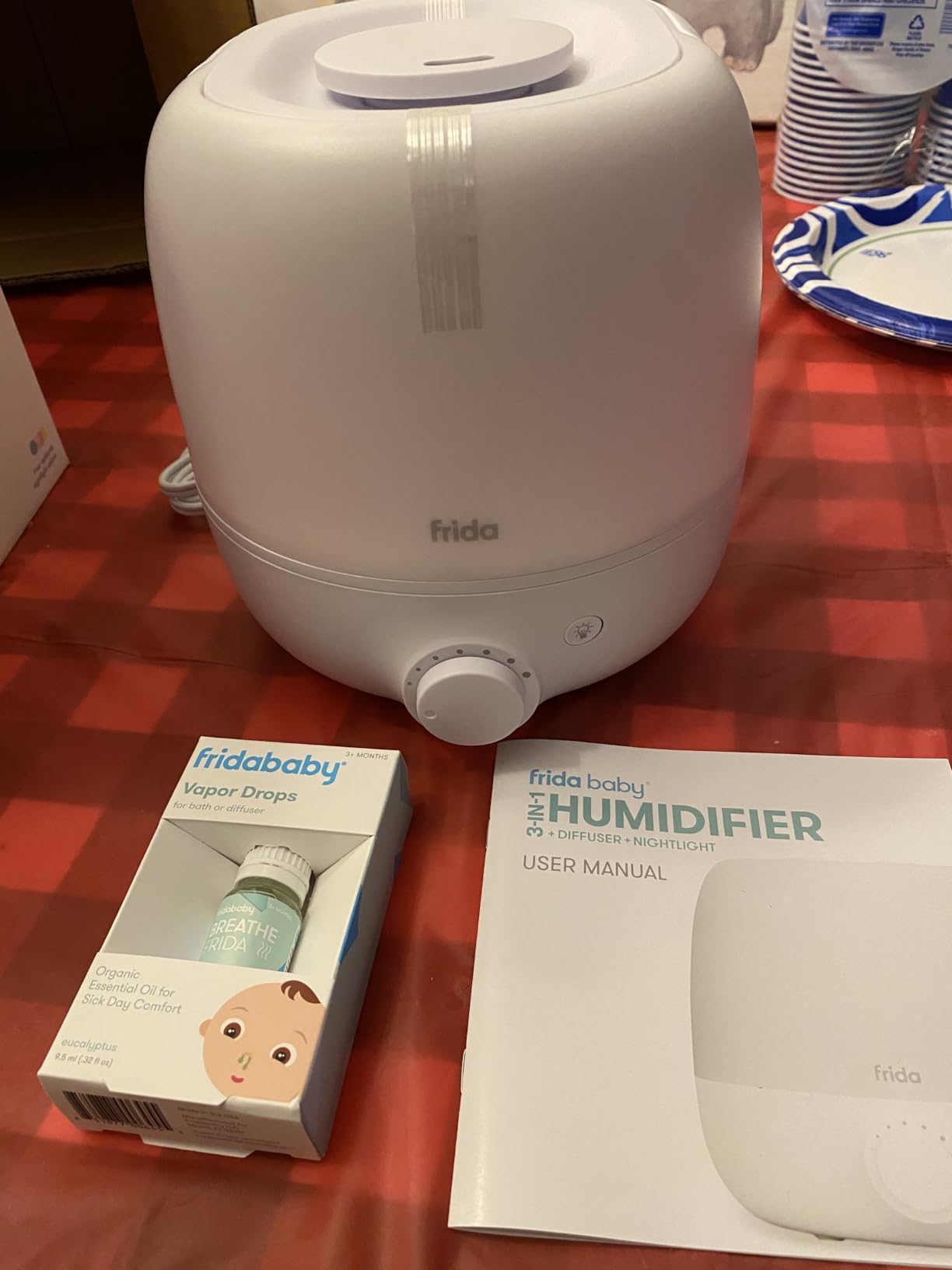 Frida Baby 3-in-1 XL Top Fill Cool Mist Humidifier for Bedroom, Essentials customer photo 2