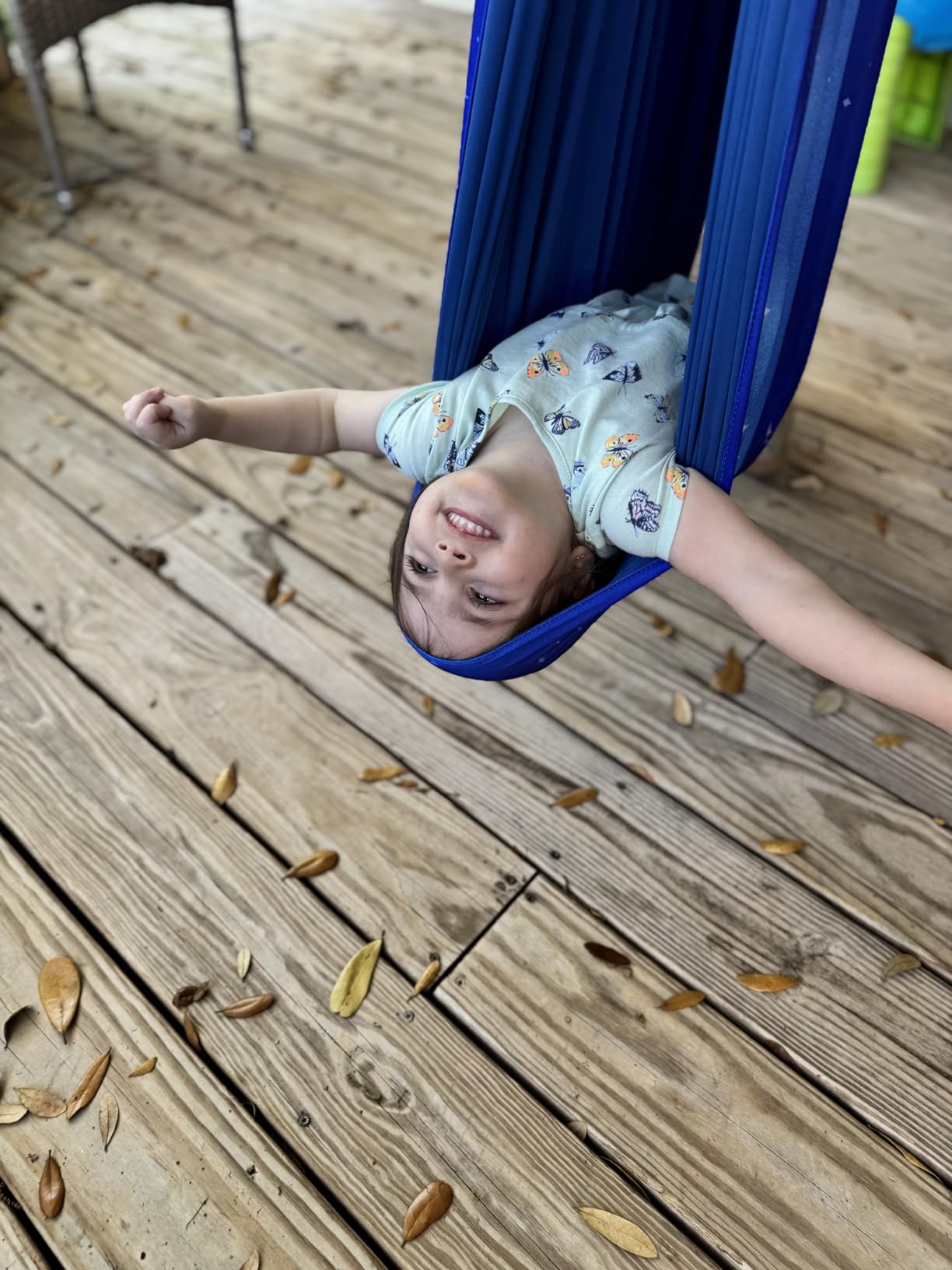Double Layer Sensory Swing for Kids & Adults, Holds 300lbs with 360° Hanger customer photo 2