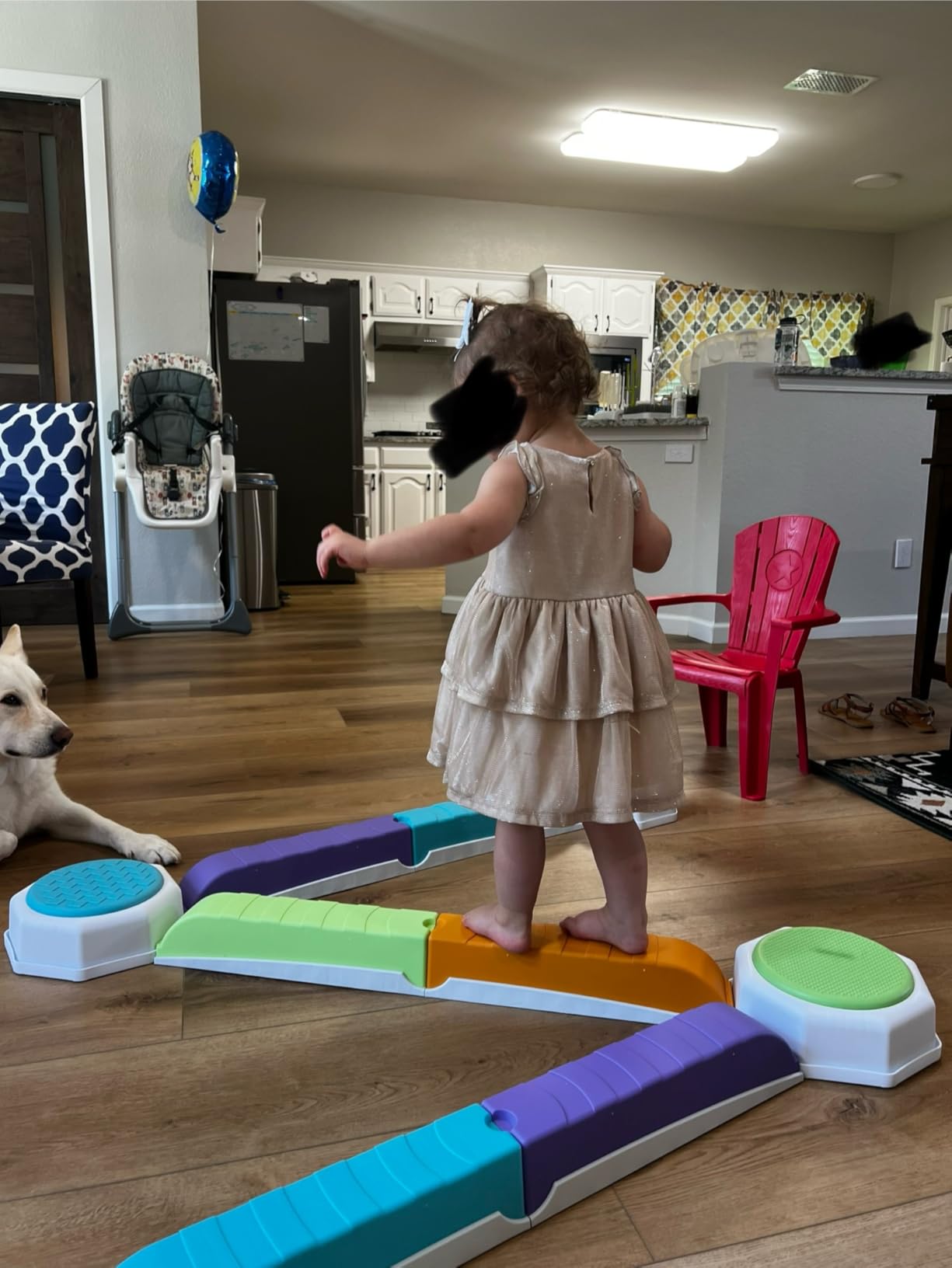 Acorn Avenue Balance Beam & Stepping Stones 13 Pc - Sensory - Toddler customer photo 2