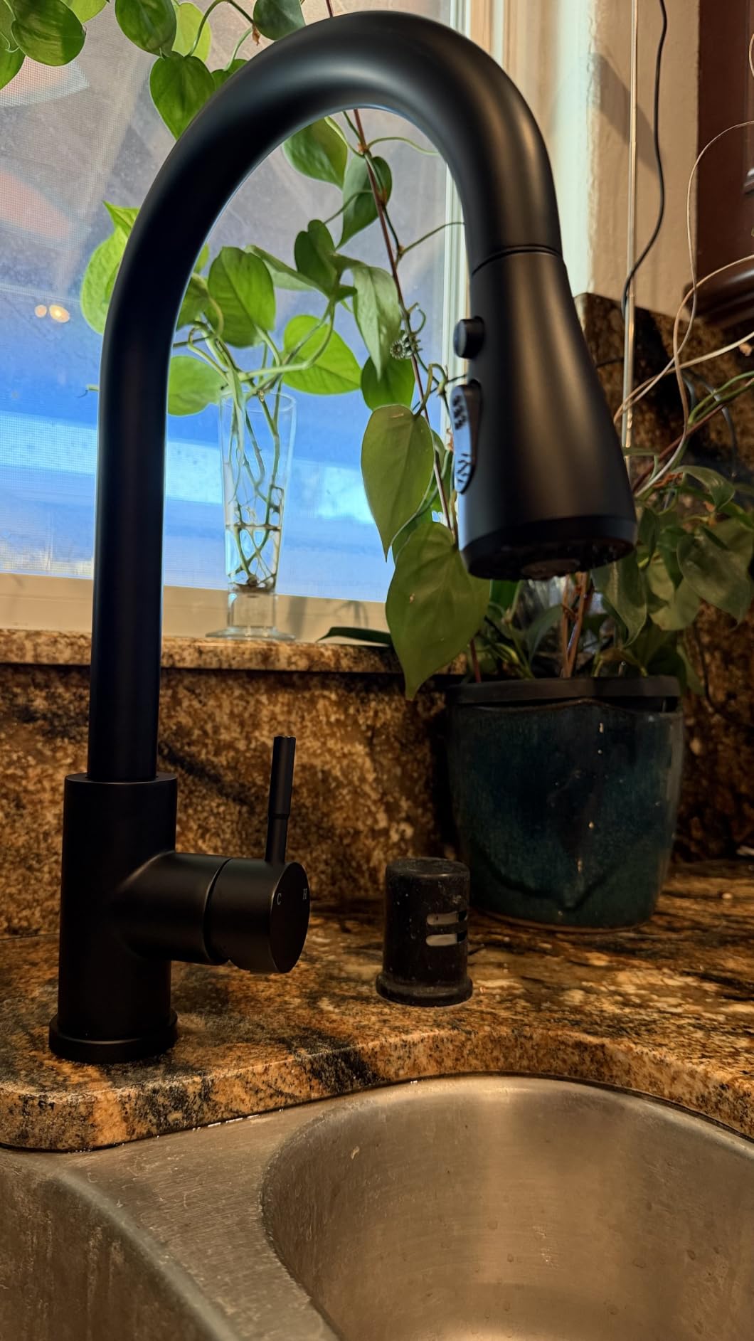 VFAUOSIT Water Filter Faucet for Reverse Osmosis Systems, Lead-Free Black customer photo 2