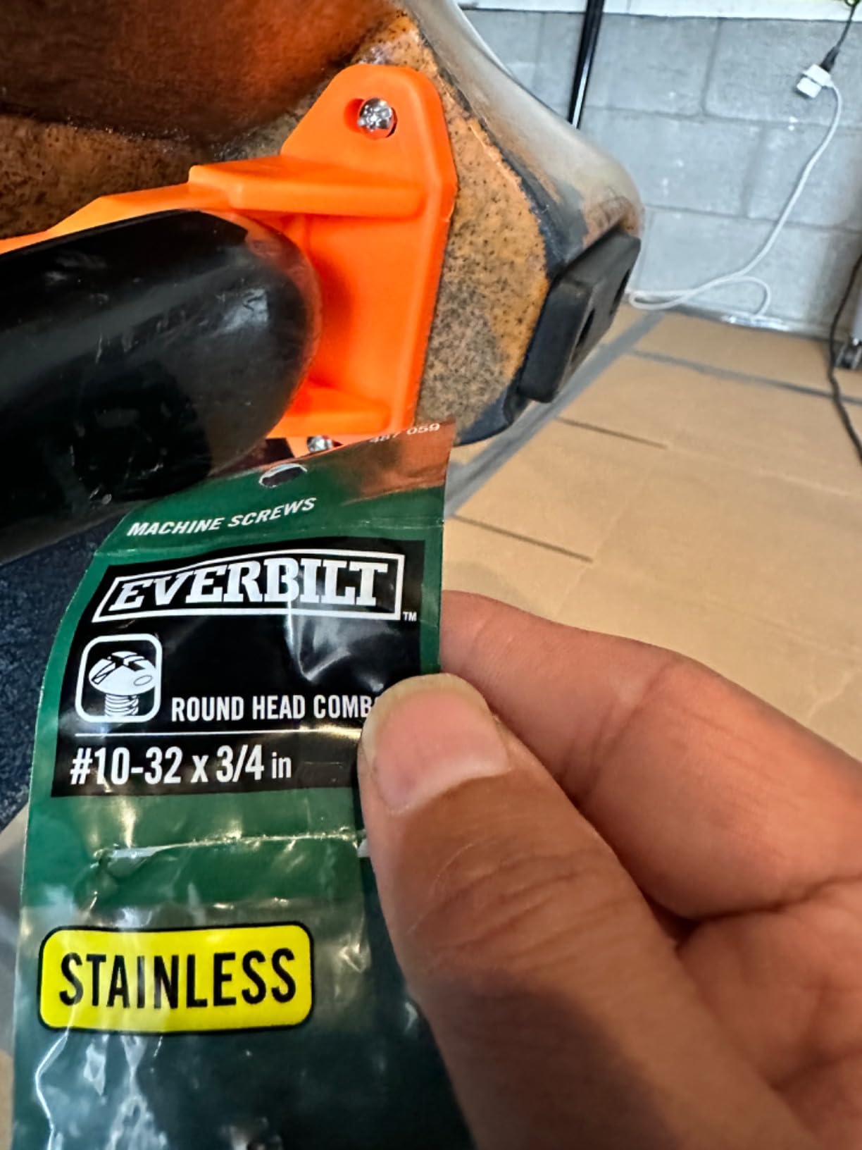 Kayak Transducer Mount Bracket,Simplified Installation,Orange customer photo 1