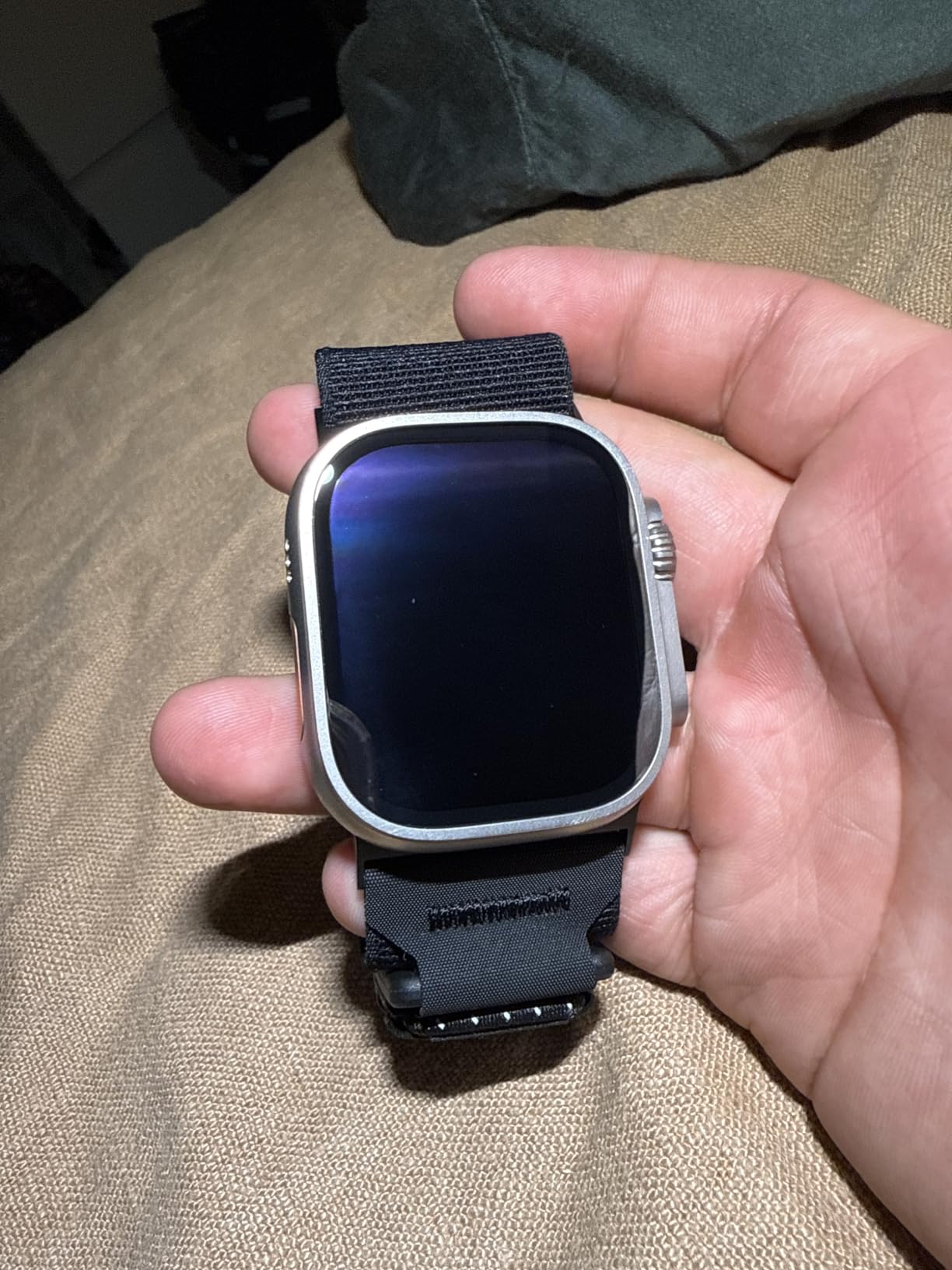Apple Watch Ultra 2 [GPS + Cellular, 49mm] - Titanium Case with Blue Ocean Band, One Size (Renewed) customer photo 1