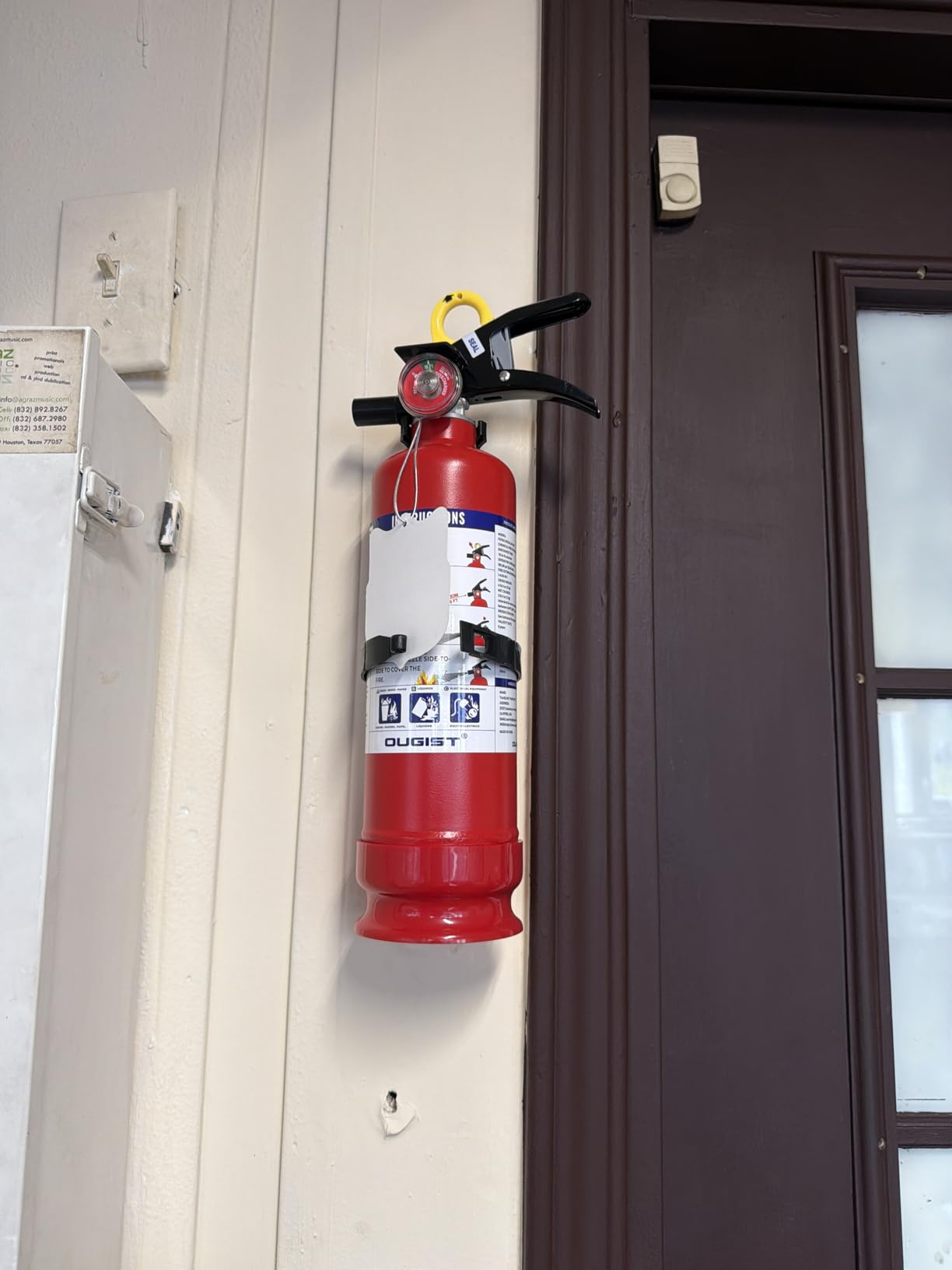 Ougist ABC Fire Extinguisher for Home & Vehicle - 2.5 lb 1-A:10-B:C Rated, Dry Chemical Fire Safety with Quick-Release Handle, Certified for Kitchen/Car/Boat Use-Model FF1KG customer photo 1