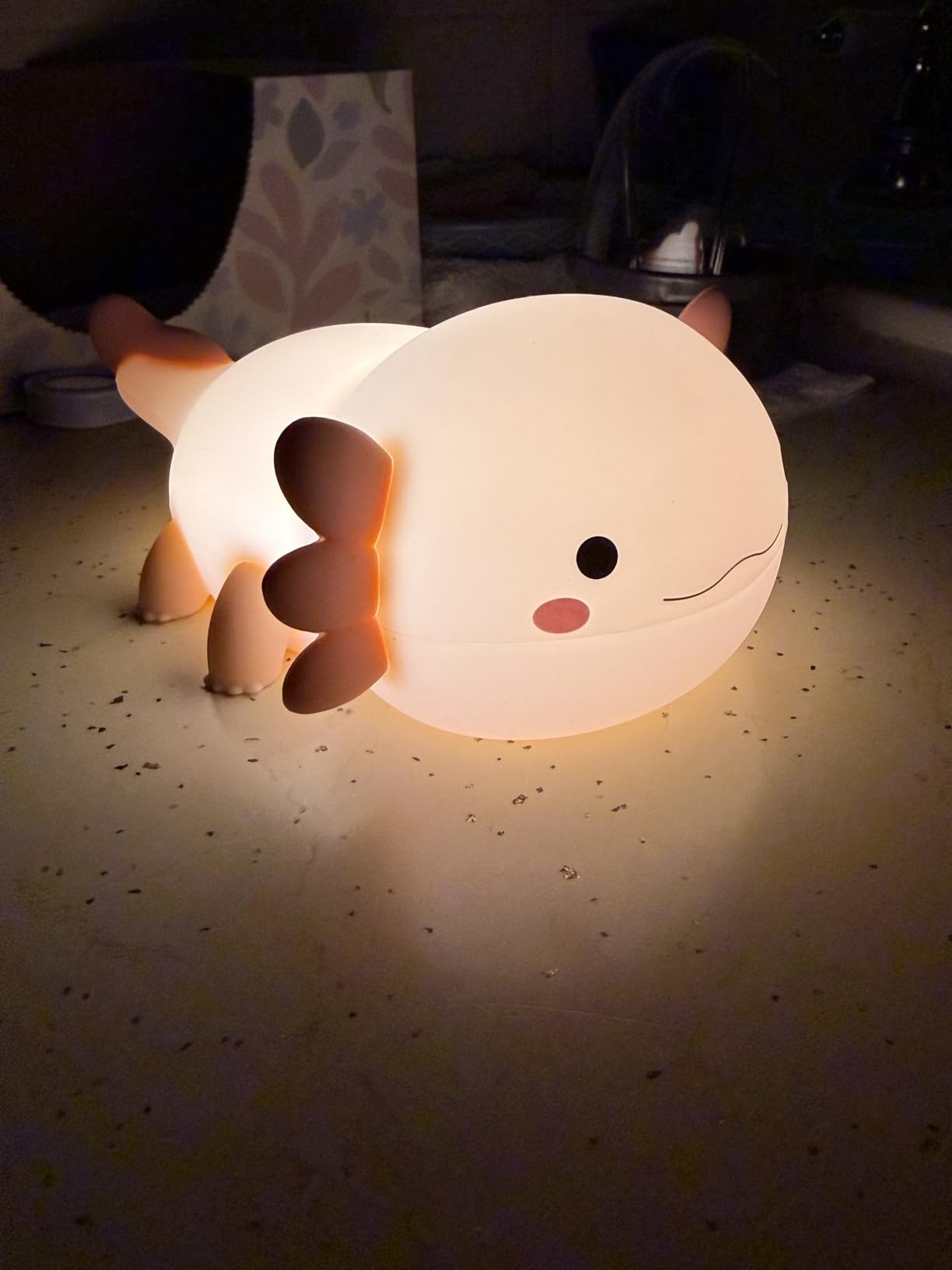 FAMIDUO Duck Night Light, Squishy Silicone Bedside Light for Baby Nursery customer photo 2