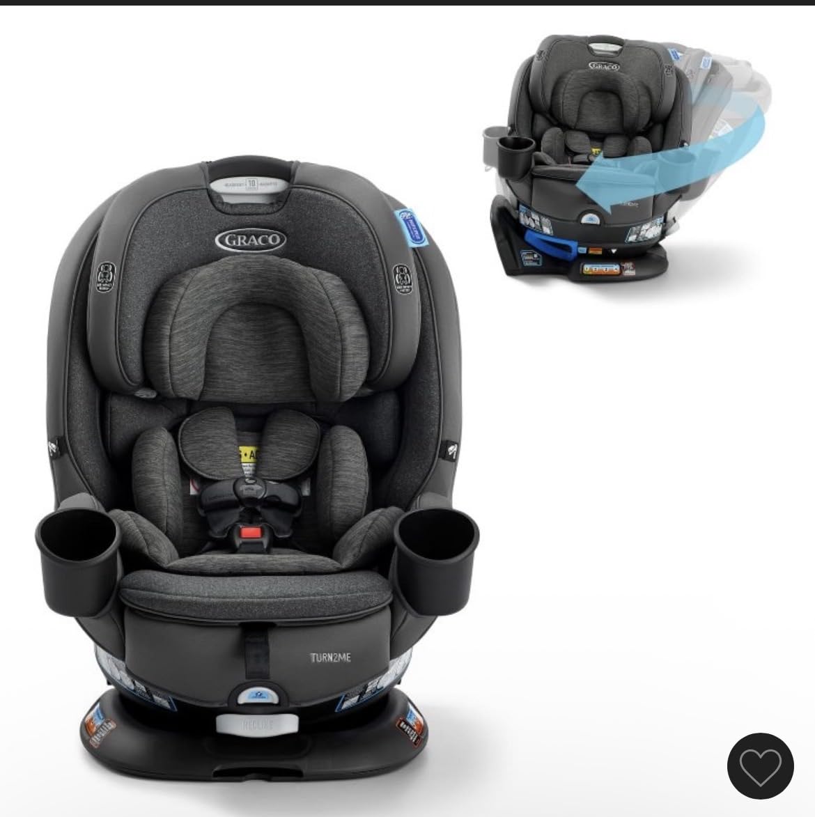 TUGUAN Travel Bag for Air Travel with Spinner Wheels, Infant Car Seat Bags with Hard Bottom, Padded Car Seat Backpack, Large Storage Bag for Airport Check, Black customer photo 2