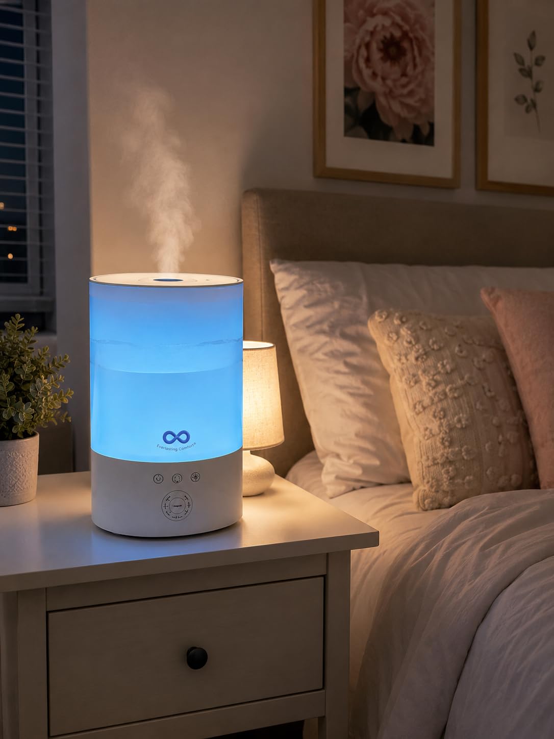 Everlasting Comfort 2.5L Ultrasonic Humidifier for Bedroom, 28 dB Cool Mist customer photo 1