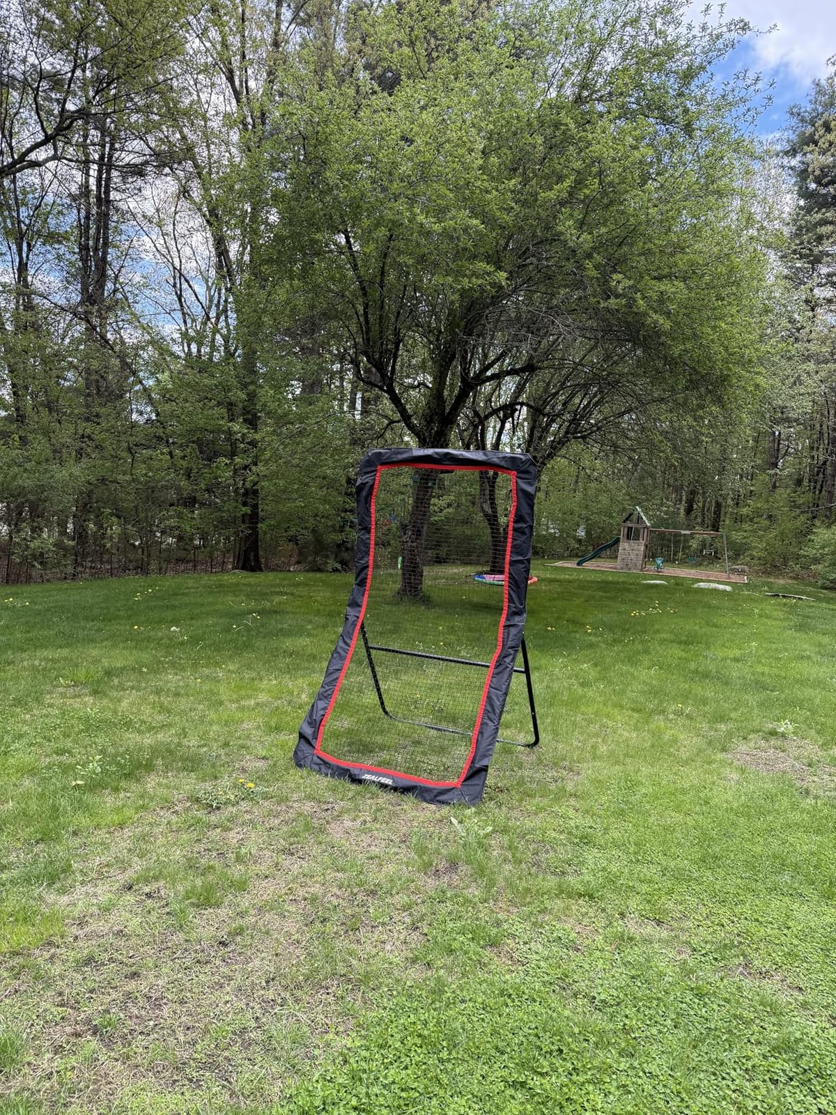 ZEALFEEL Lacrosse Rebounder with 5 Adjustable Angles, 4x6FT/4x7FT customer photo 2
