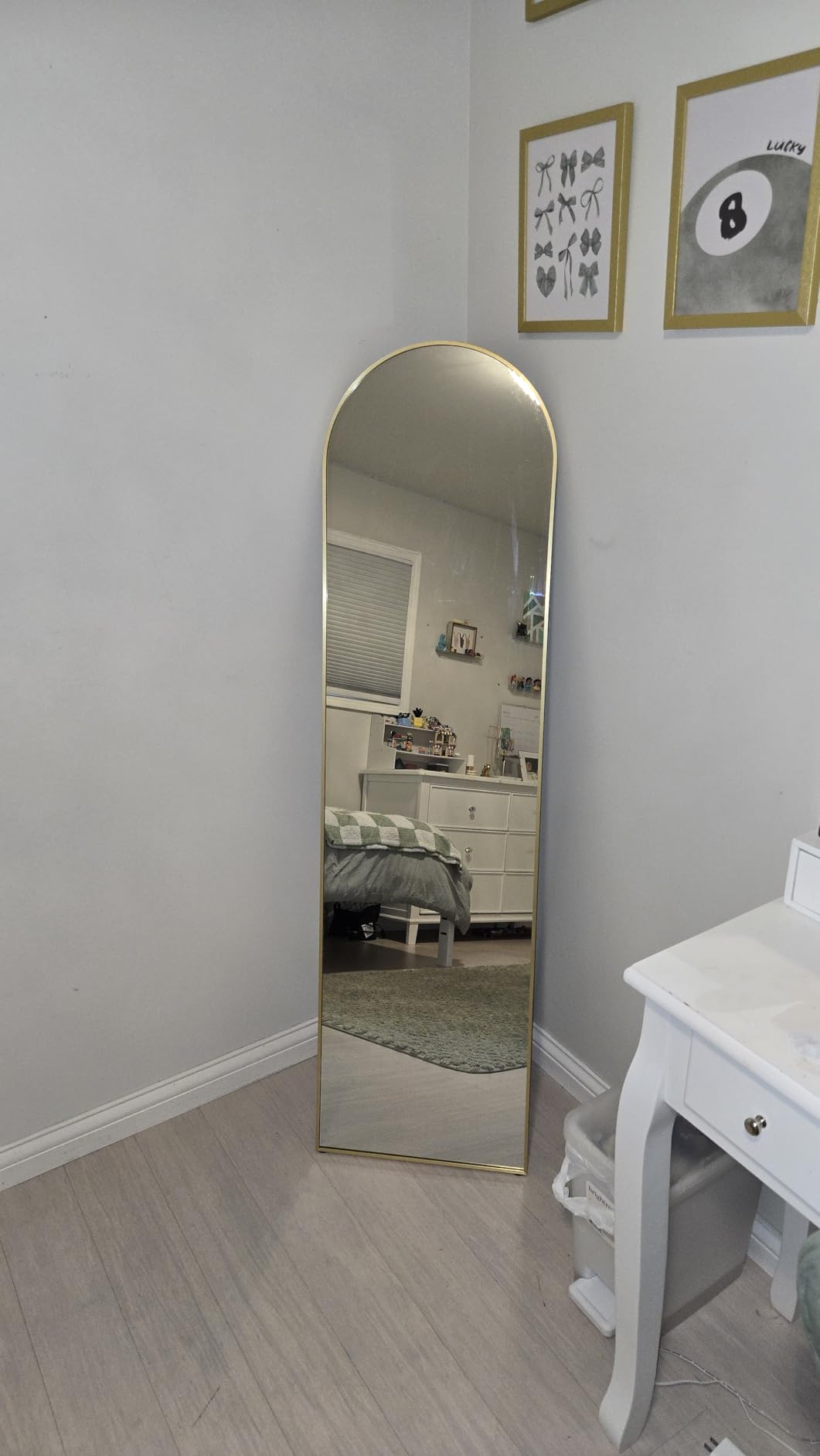 Home Gym Mirror for Wall, 48x24x3PCS Frameless Full Length Mirror, Silver customer photo 2
