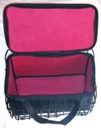 Bike Basket, Foldable Bicycle Basket with Removable Liner Bag, Large Quick Release Design Metal Bike Basket Front for Carrying Dogs, Pets, Fruit, Groceries, Ebike Bicycle Accessories customer photo 2