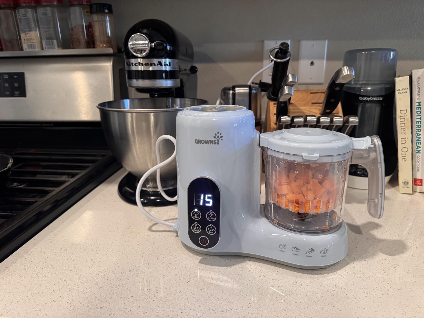Grownsy Baby Food Maker, Steamer & Blender Baby Food Processor, White customer photo 1