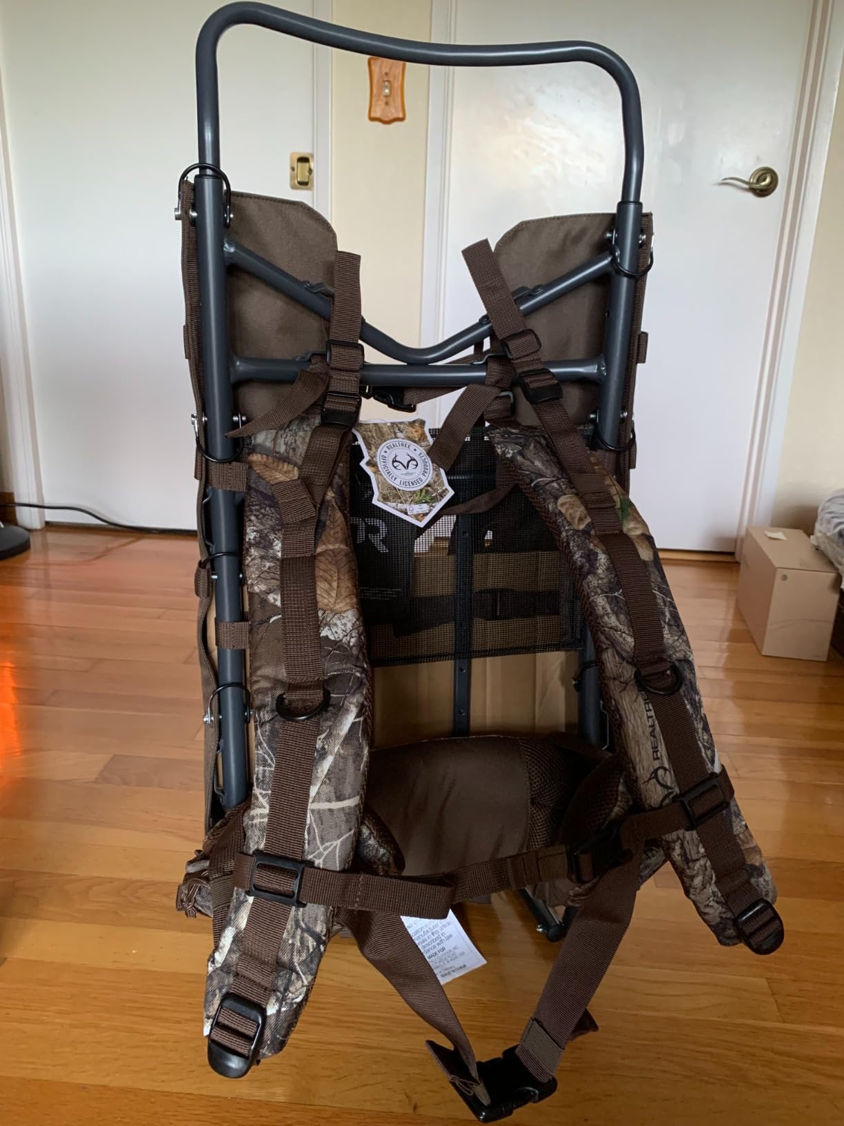 TR Aluminum External Frame Backpack, Adjustable Hiking Hunting Pack, Camo customer photo 1