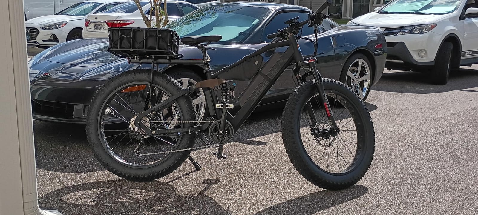 Bike Basket Rear, Large Bicycle Basket with Cargo Net, Liner and Waterproof Cover for Electirc Bike, Ebike and Bikes, Large Capacity Wire Bakset customer photo 1