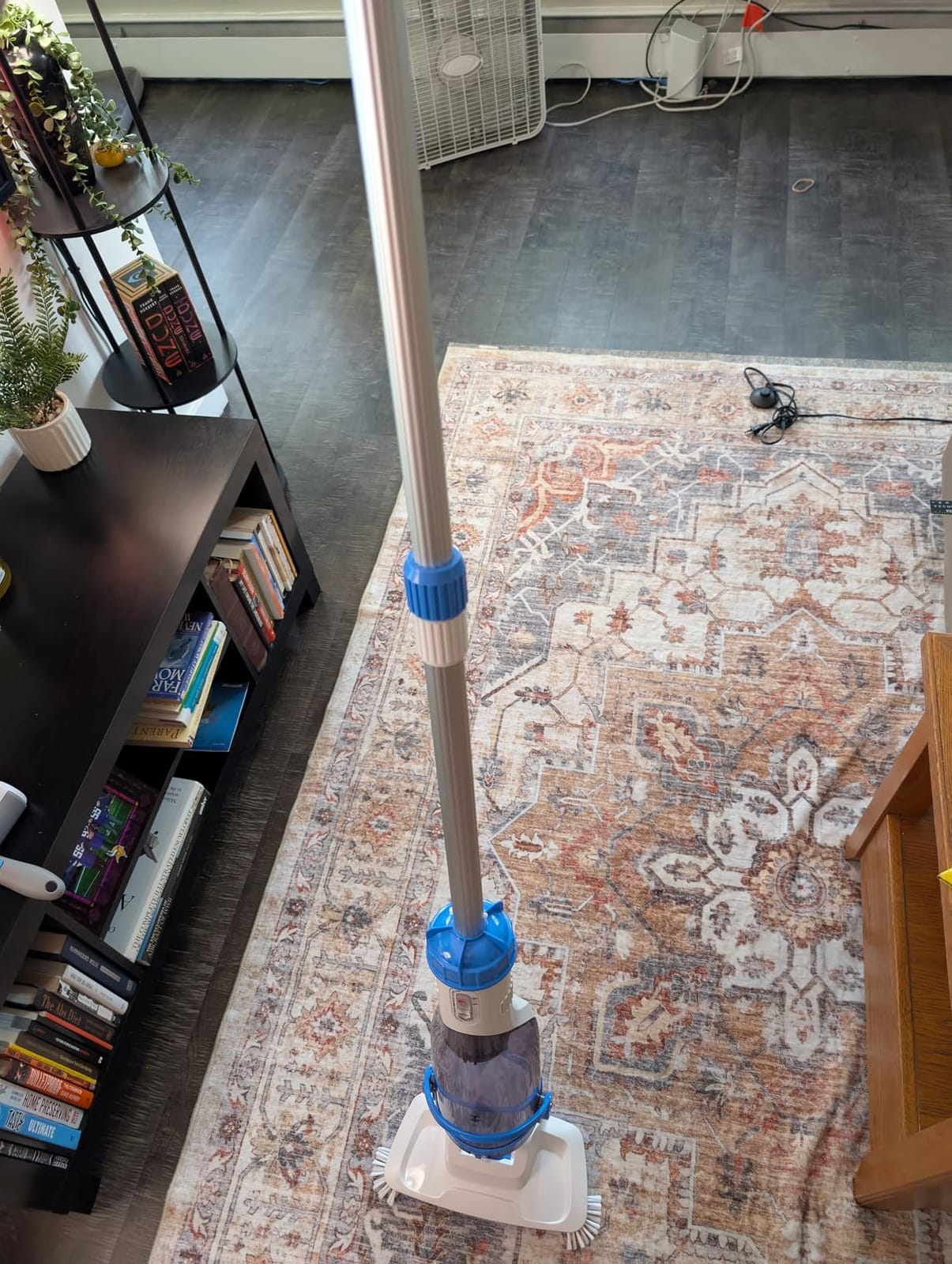 Consciot Pool Vacuum for Above Ground Pool & Inground Pool, Rechargeable Handheld Cleaner with Telescopic Pole,18.5 GPM Suction, 13.4