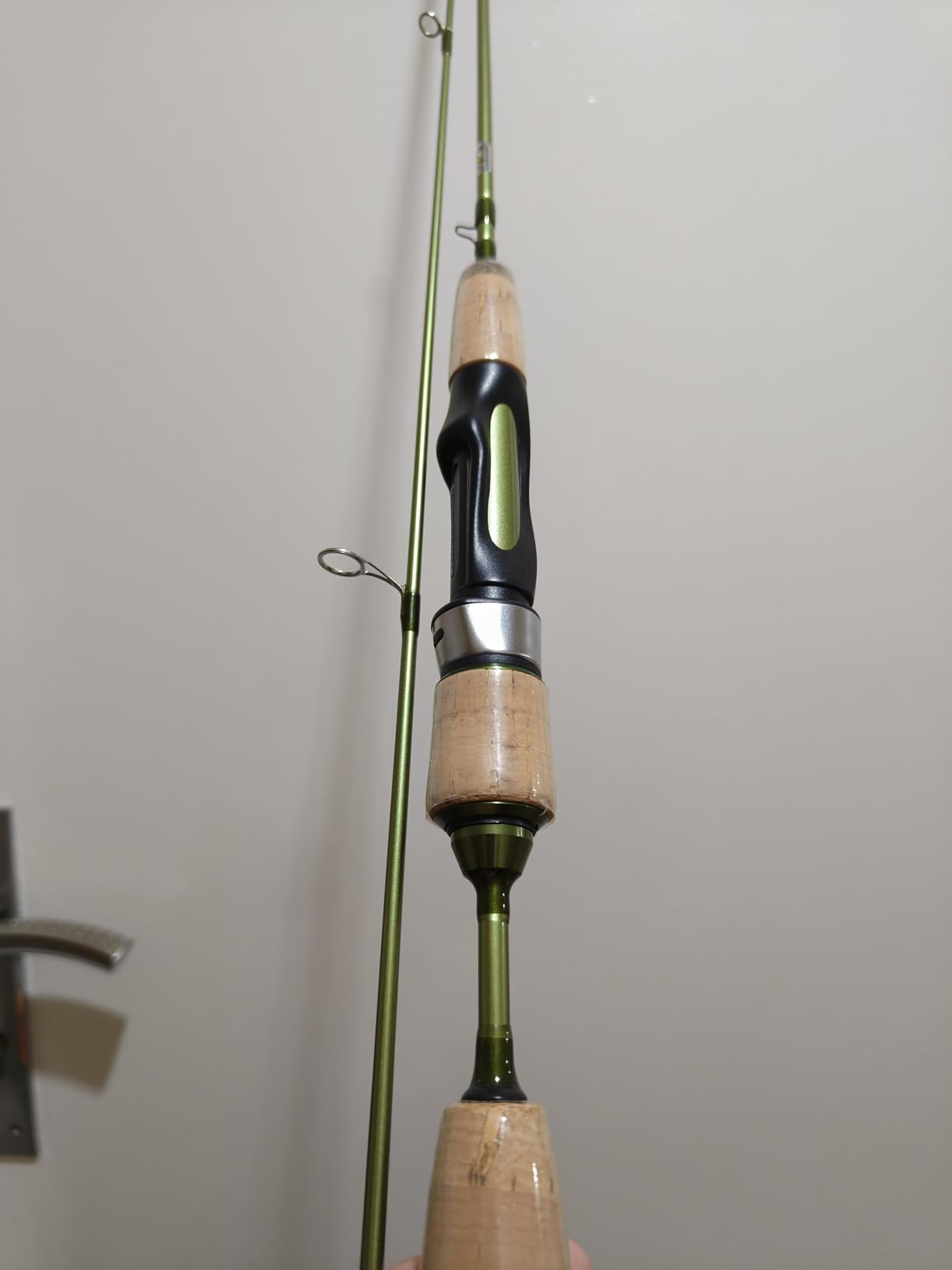 LITTMA Wild Streams Ultralight Spinning&Casting Trout Rod, 2-Piece Fishing Rod for Crappie, Panfish & Micro Fishing, Green Carbon Fiber Blank with Cork Handle, 5’6”/6’/6’6”/7’ customer photo 2