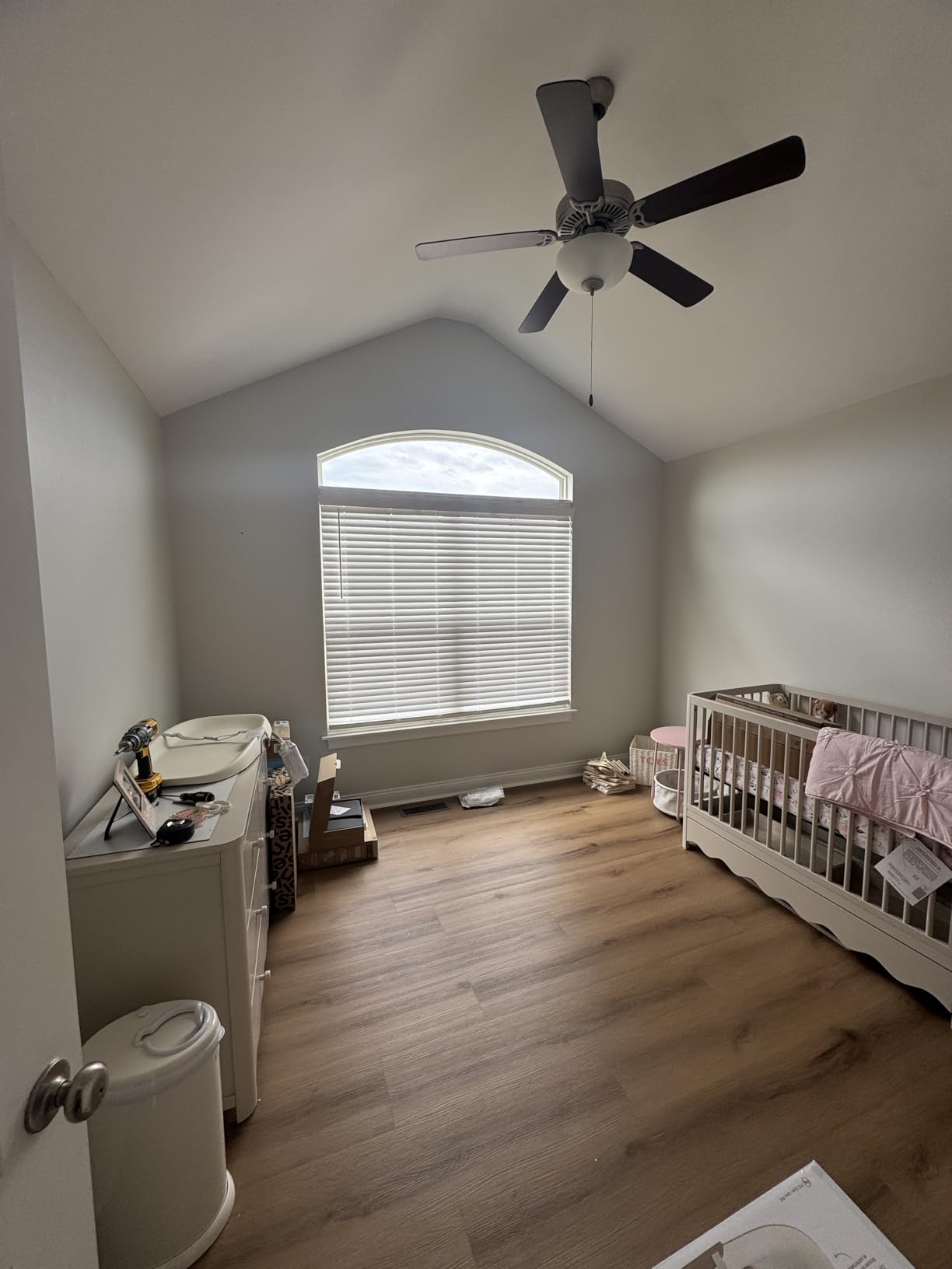 Storkcraft Casablanca 5-in-1 Convertible Crib with Drawer, Driftwood customer photo 1