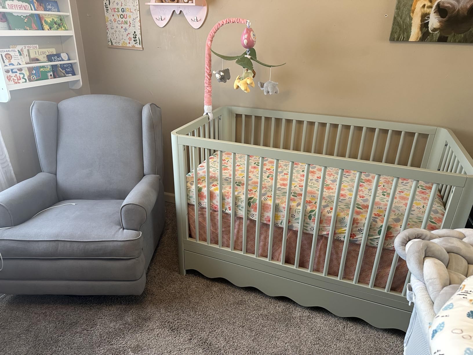 Storkcraft Casablanca 5-in-1 Convertible Crib with Drawer, Driftwood customer photo 2