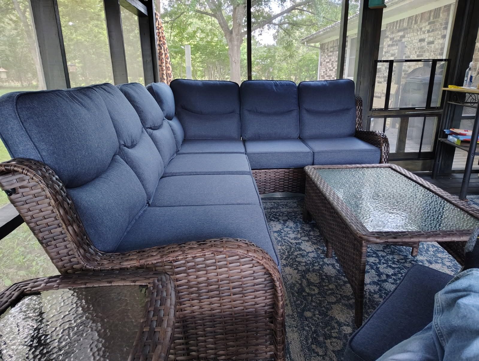 HILLGA 3-Piece Luxury Patio Furniture Set with 6